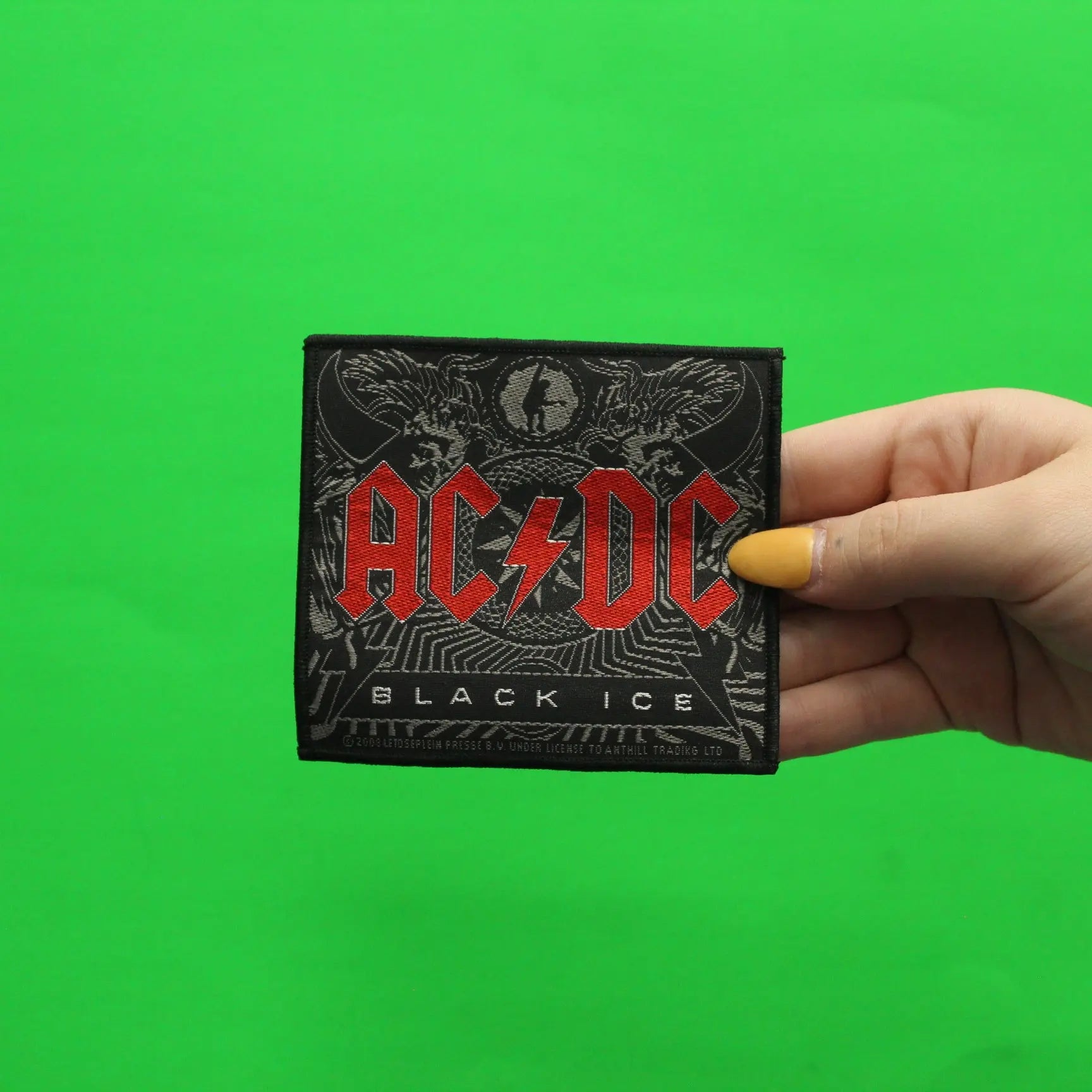2008 ACDC Black Ice Woven Sew On Patch