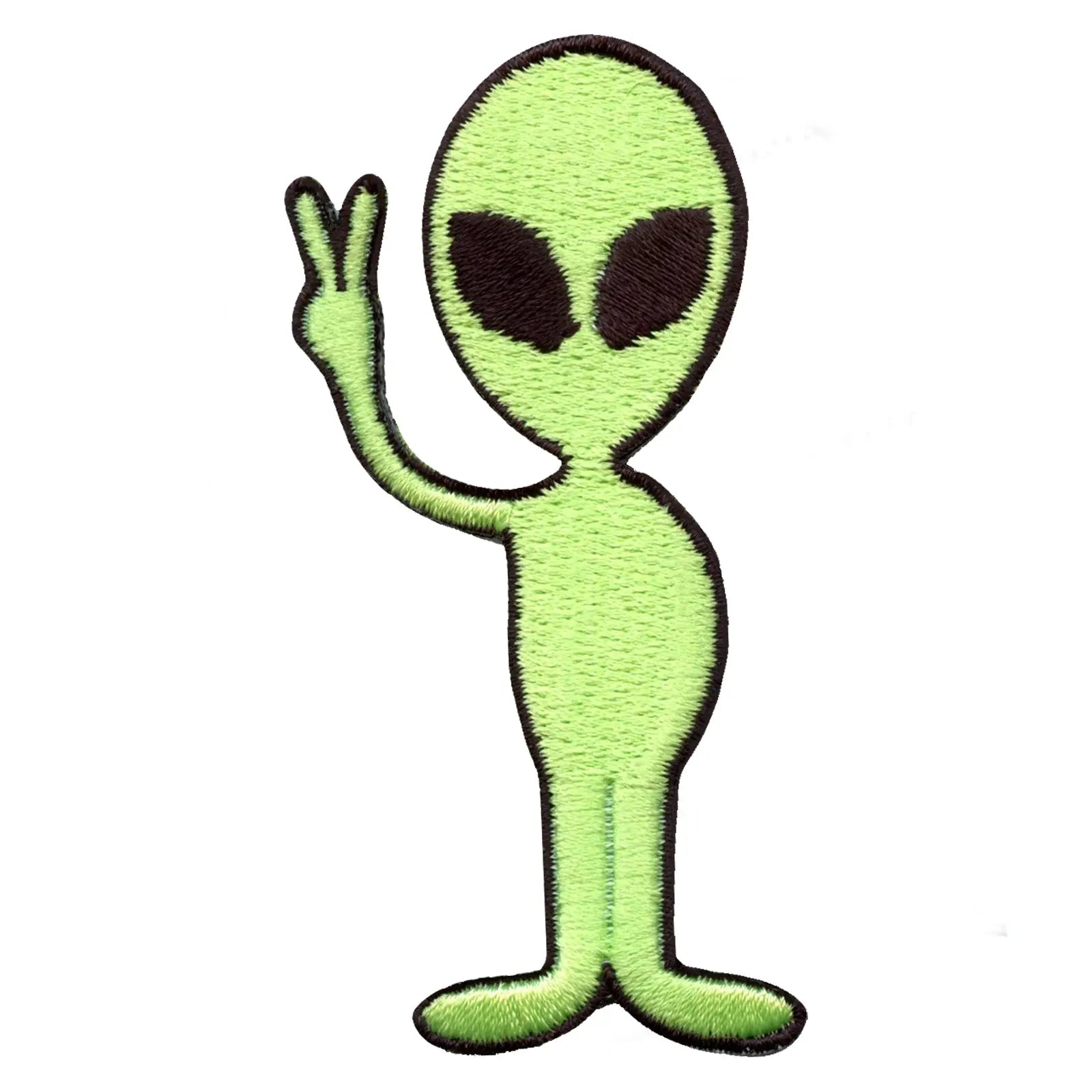 Alien Embroidered Iron On Patch