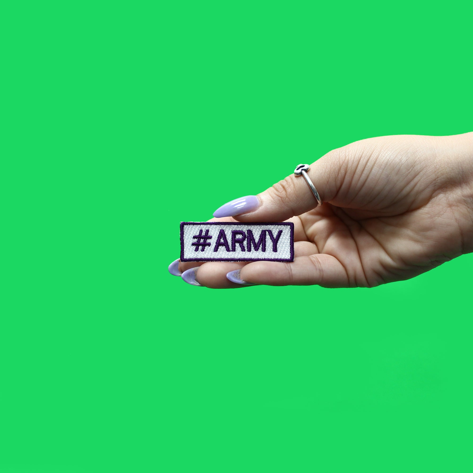 #ARMY Patch KPOP Fan Hashtag Embroidered Iron On