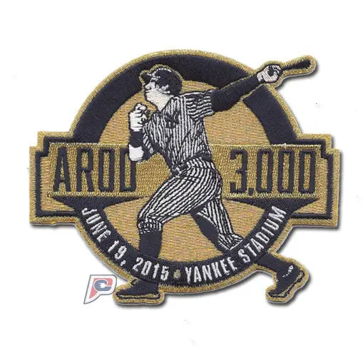 Alex Rodriguez 'AROD" New York Yankees 3000th Hit Jersey Patch June 19, 2015