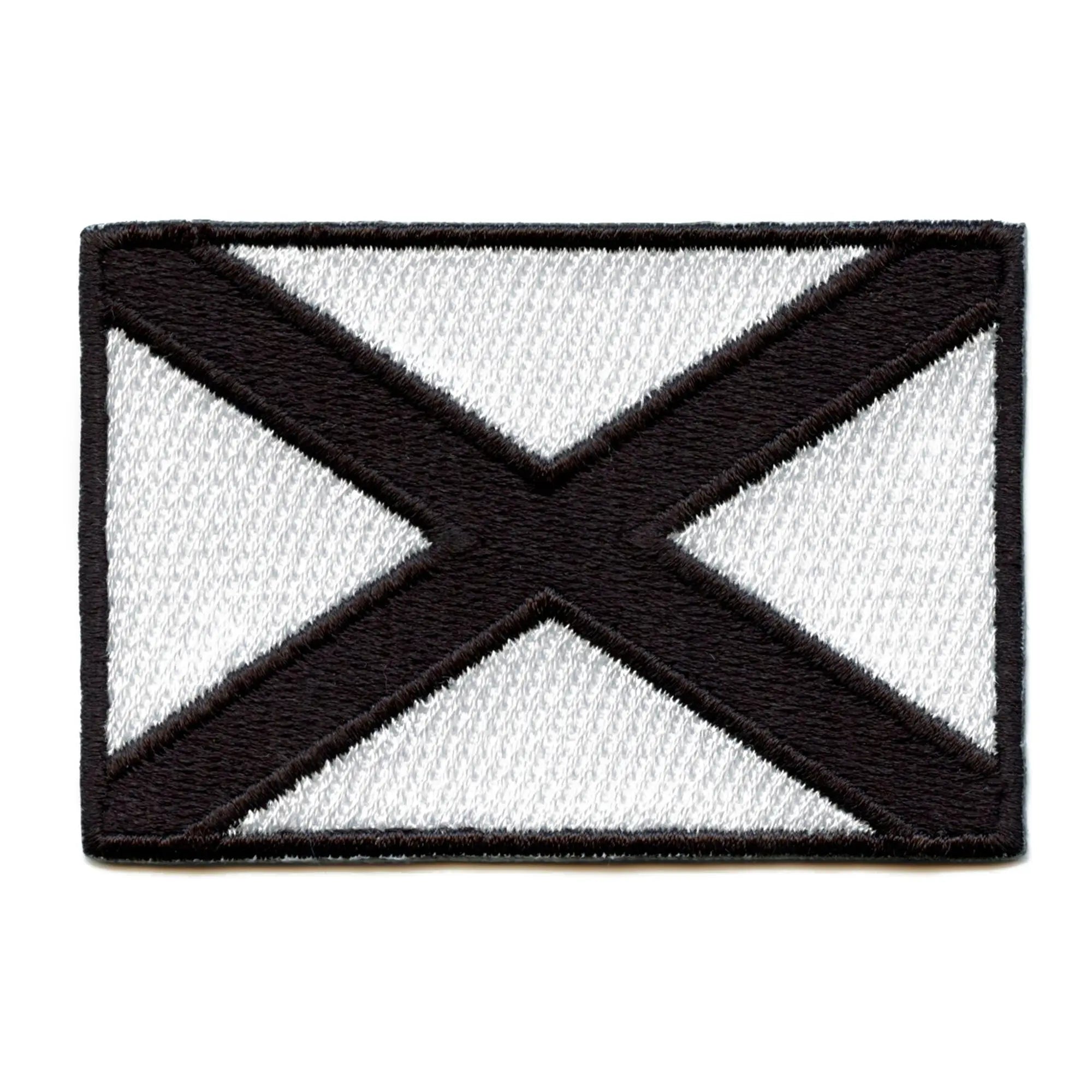 Alabama State Flag Grayscale Patch Travel Home South Embroidered Iron On