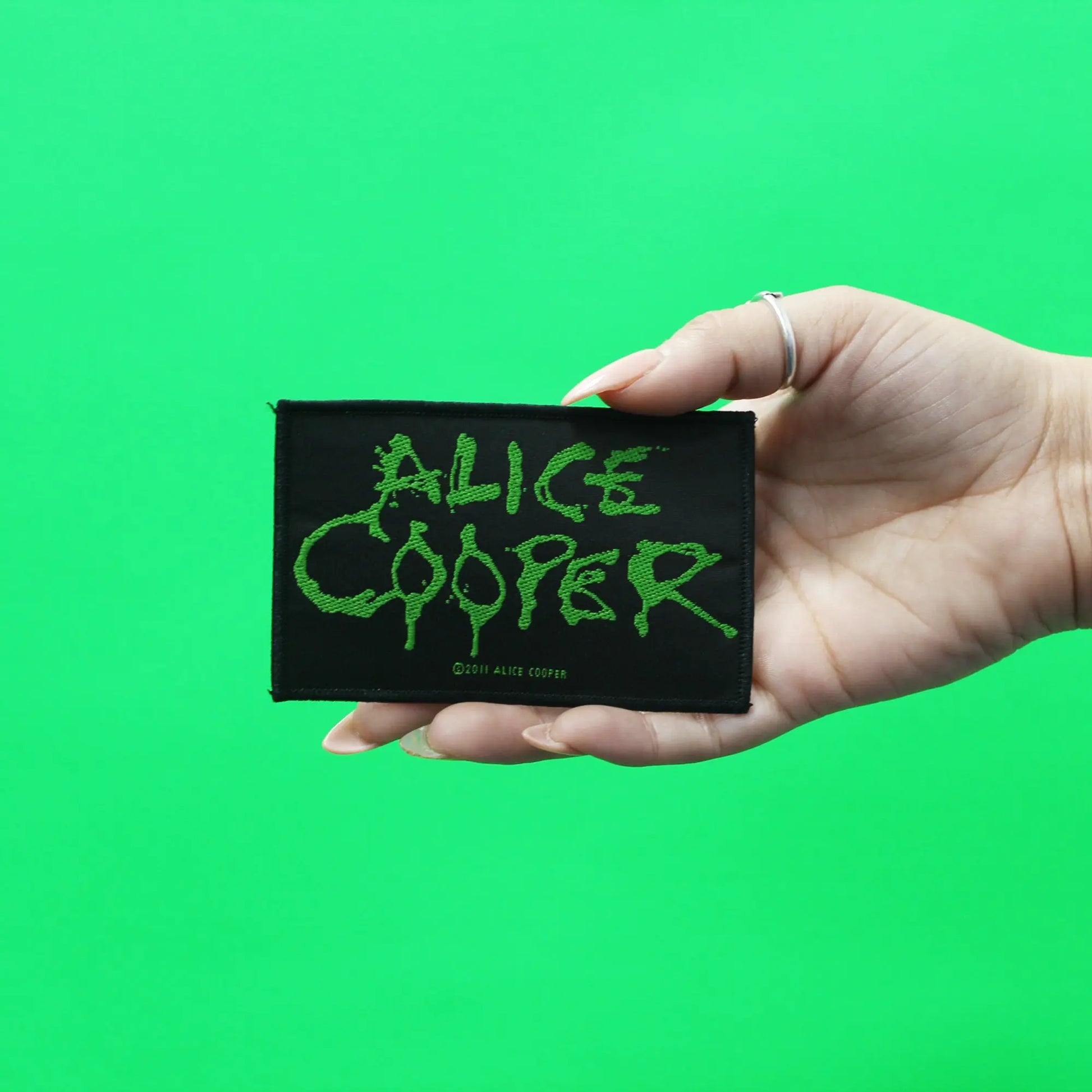 2011 Alice Cooper Patch Green Logo Woven Sew On