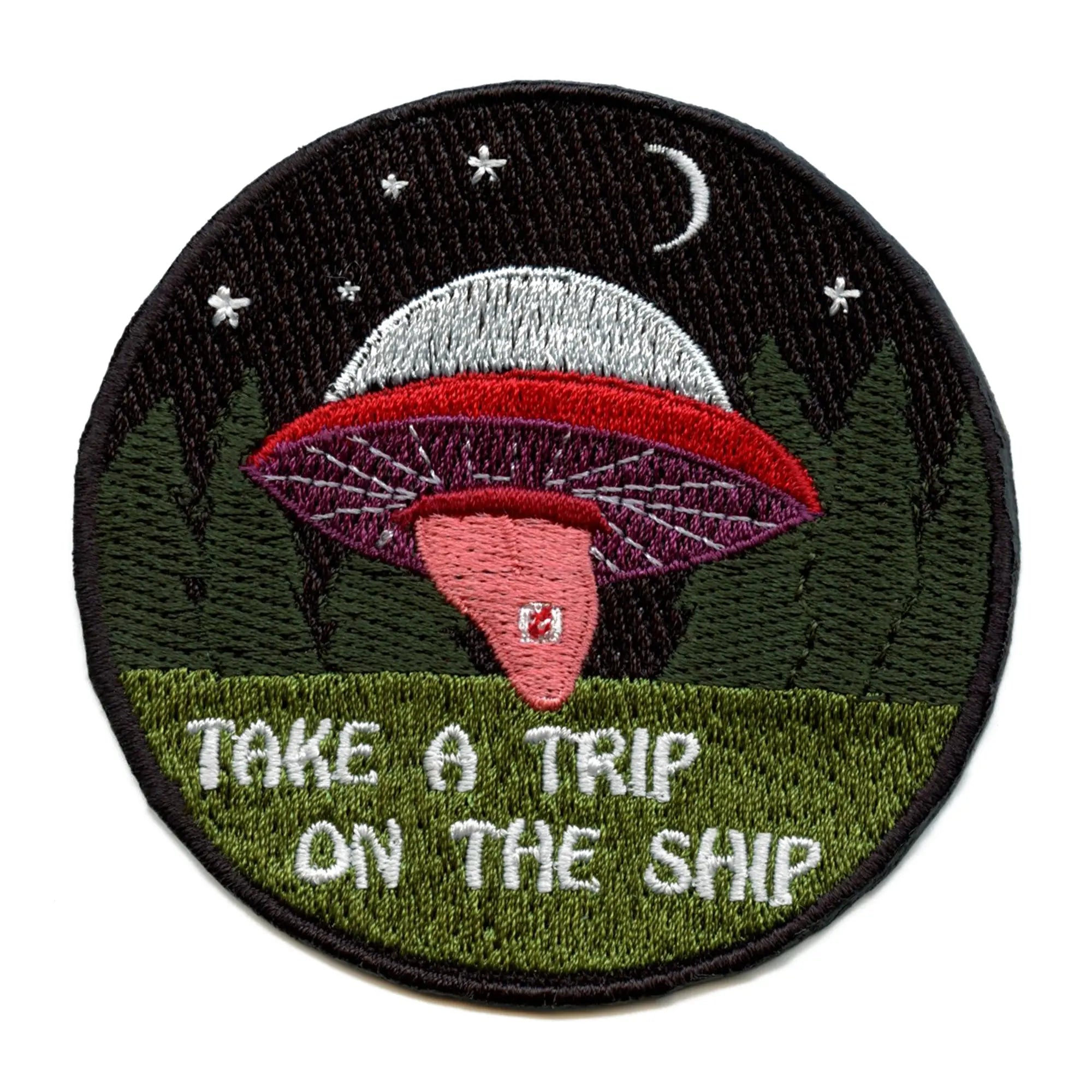 Alien Spaceship On Acid Patch Psychedelics EXCLUSIVE Embroidered Iron On