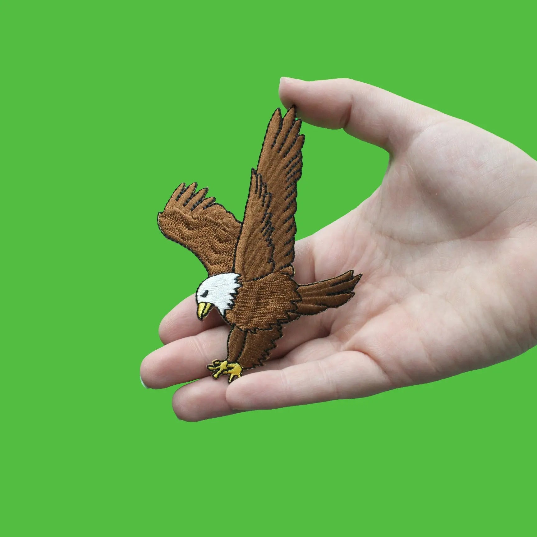 American Bald Eagle Embroidered Iron On Patch