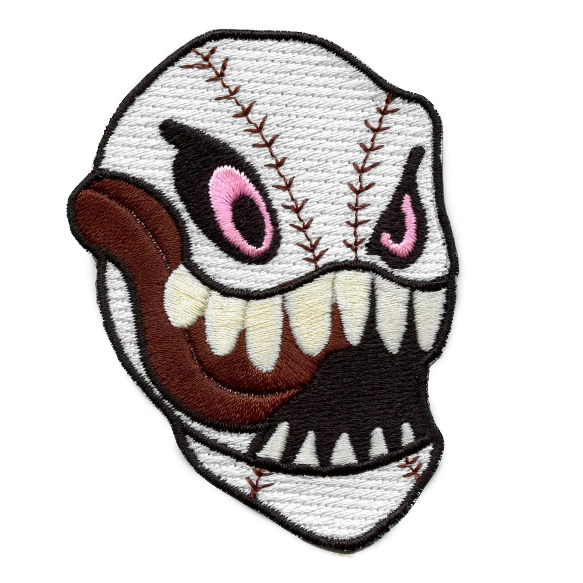 Animated Baseball Patch Emoji Embroidered Iron On