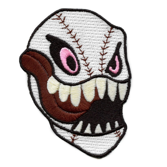 Animated Baseball Patch Emoji Embroidered Iron On