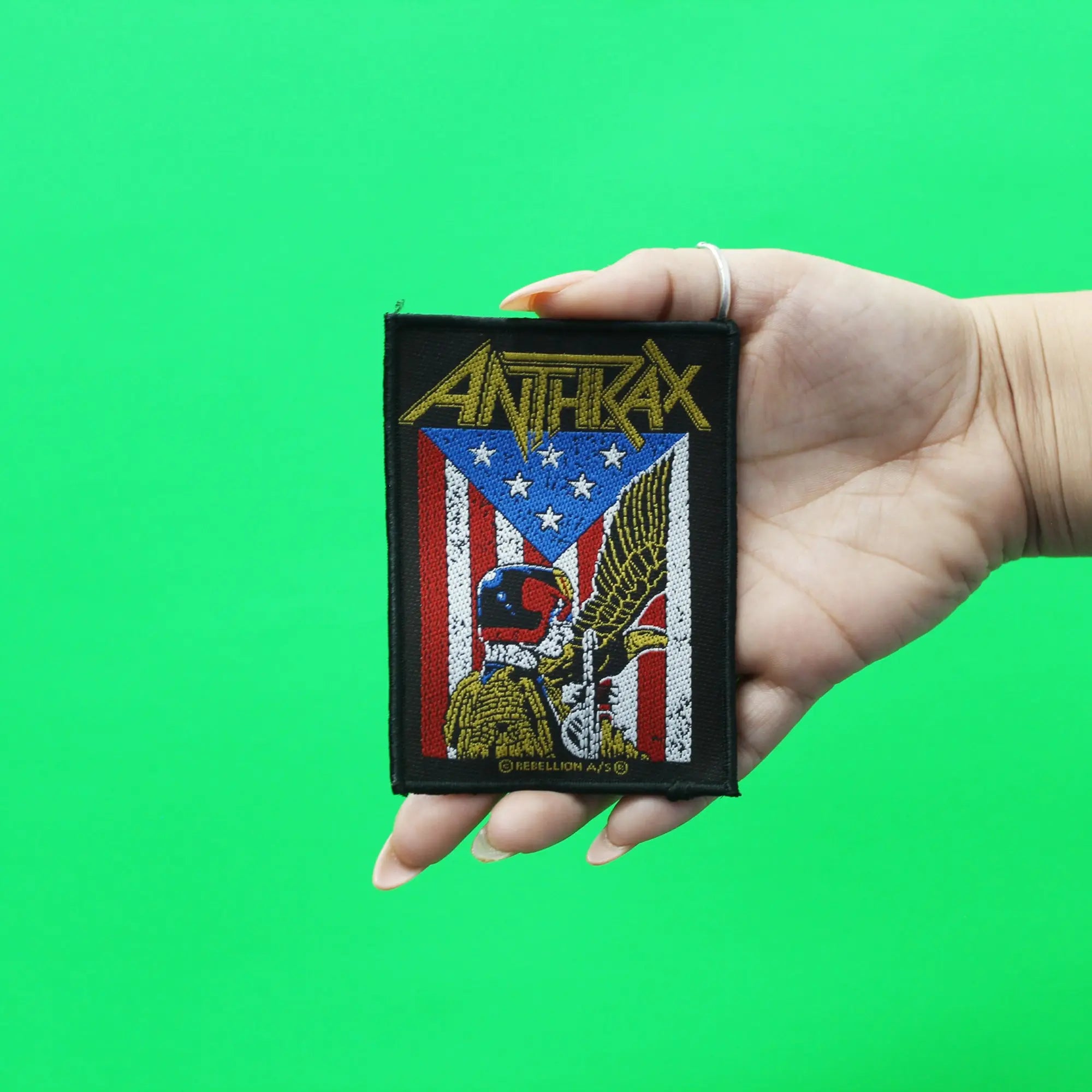 Anthrax Judge Dredd Woven Sew On Patch