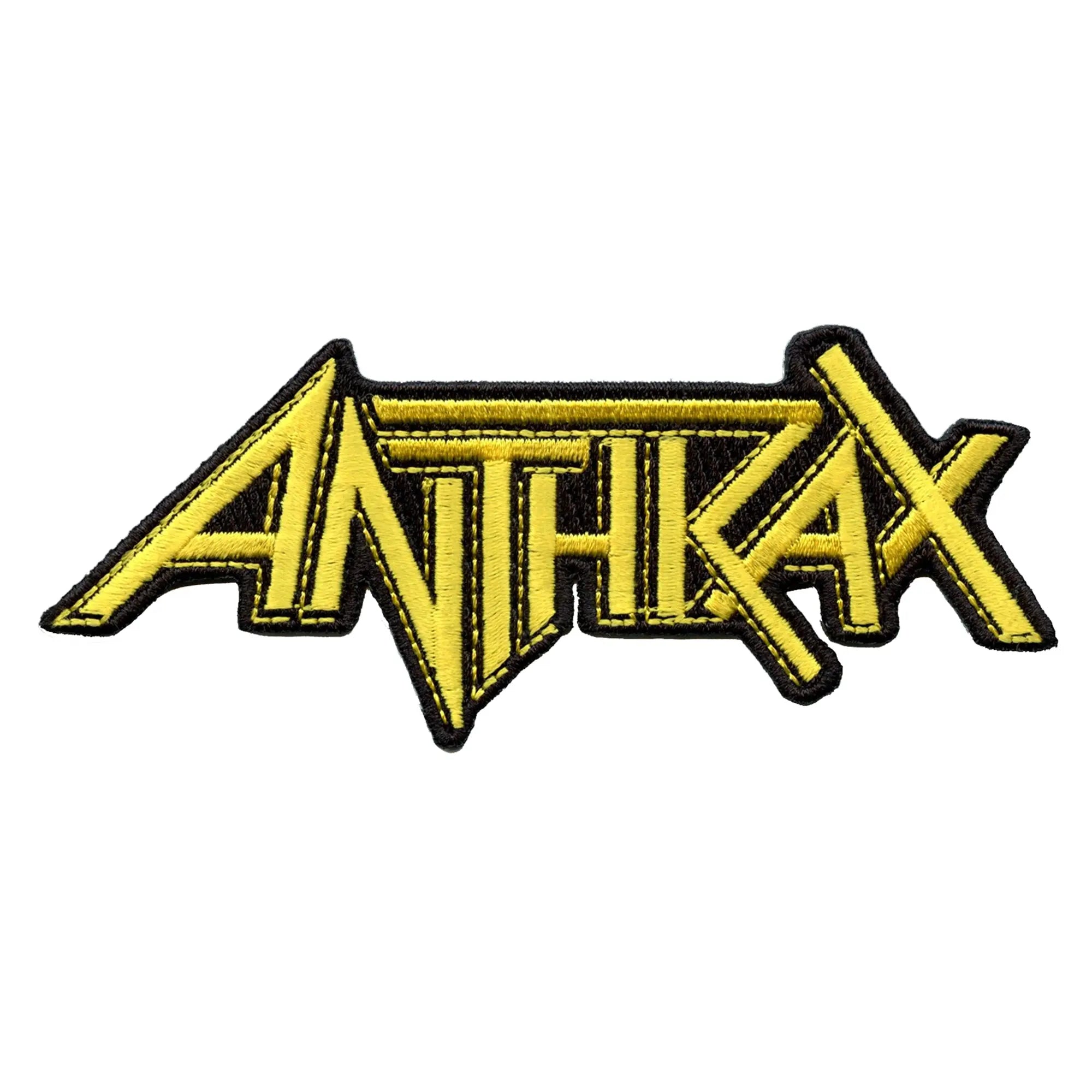 Anthrax Patch Rock Band Text Embroidered Iron On