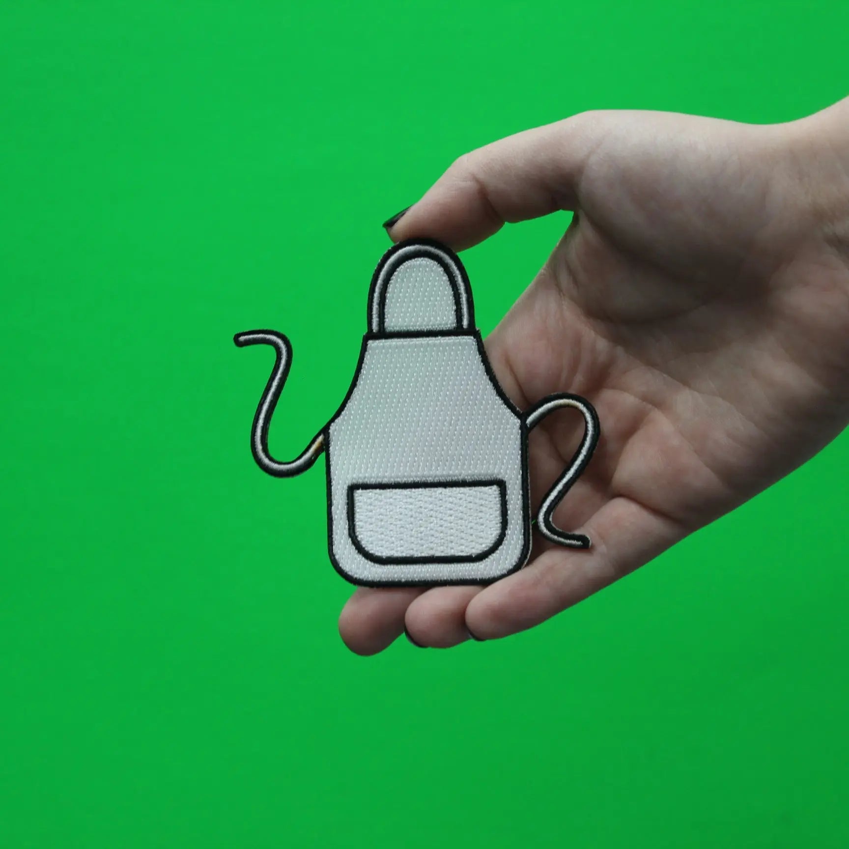 Apron Emoji Embroidered Iron On Patch