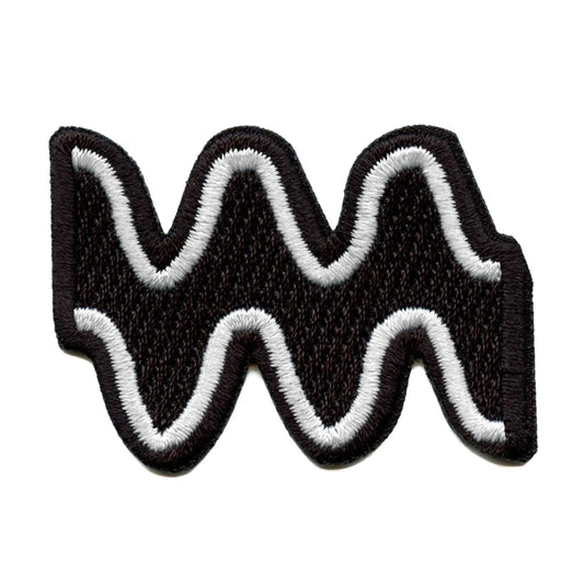 Aquarius Astrological Zodiac Symbol Patch Horoscope Water Bearer Embroidered Iron On
