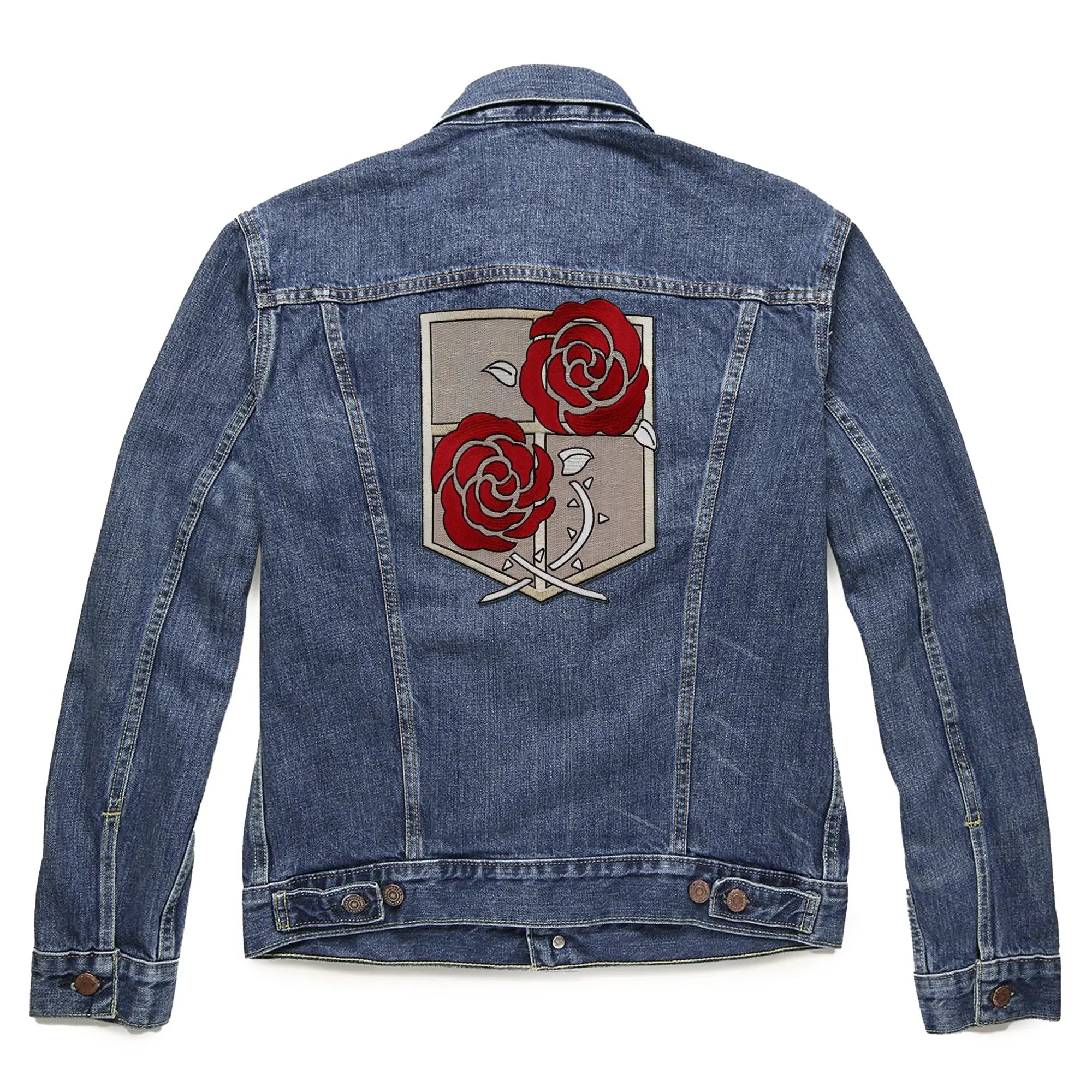 Attack On Titan Stationary Guard Patch Shield Large Embroidred Iron