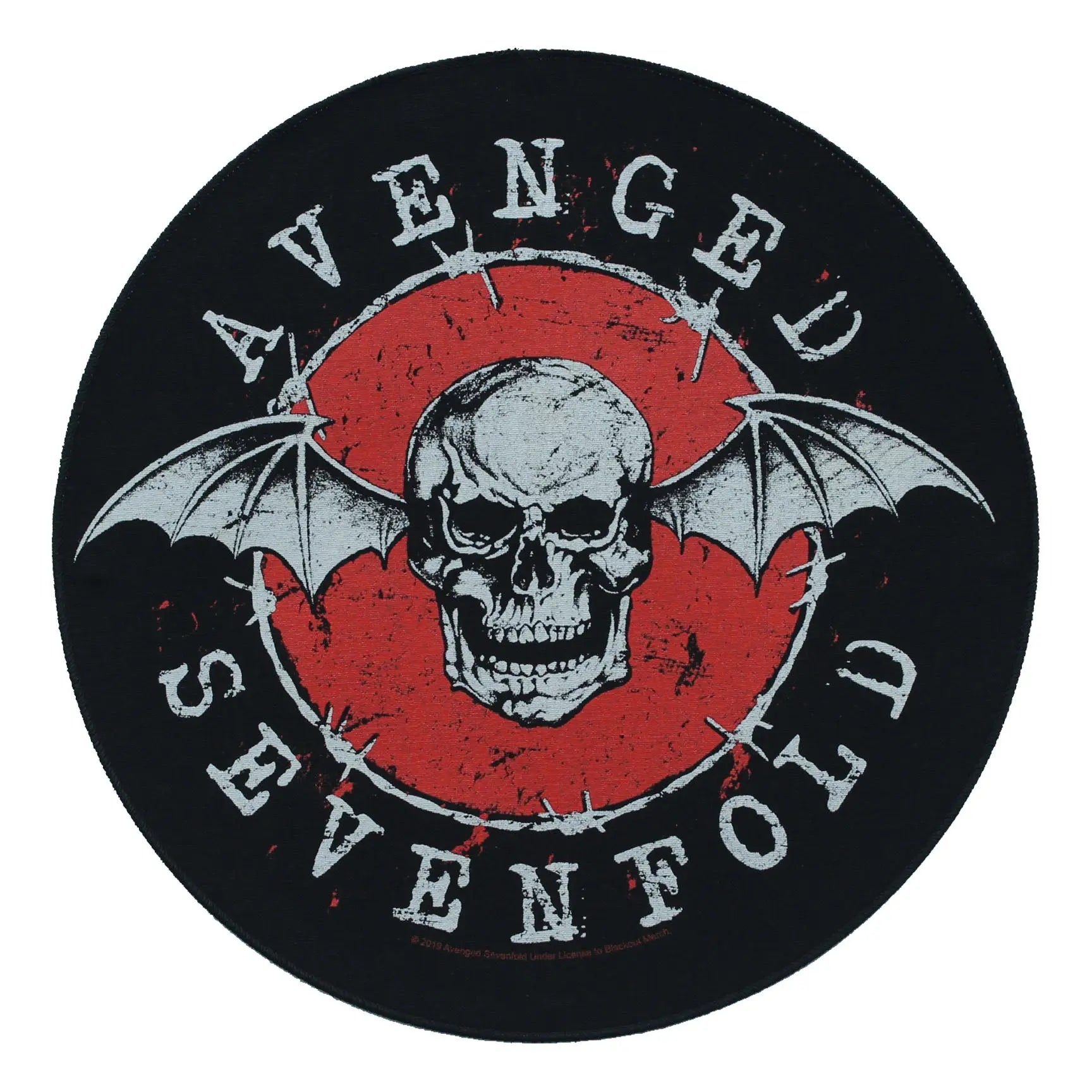 2019 Avenged Sevenfold Distressed Skull Woven Sew On Back Patch