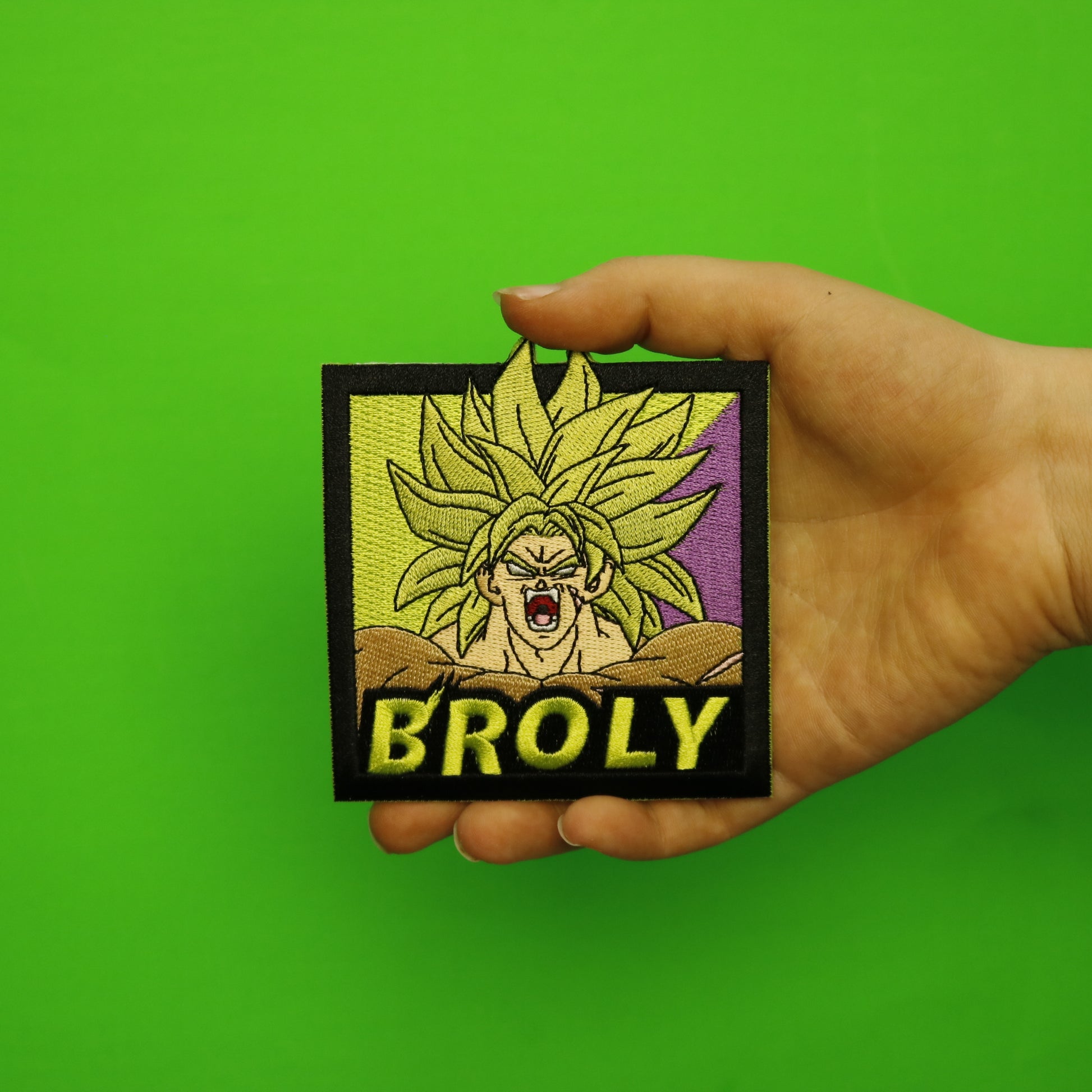 Dragon Ball Super Broly SS Broly Anime Square Embroidered Patch