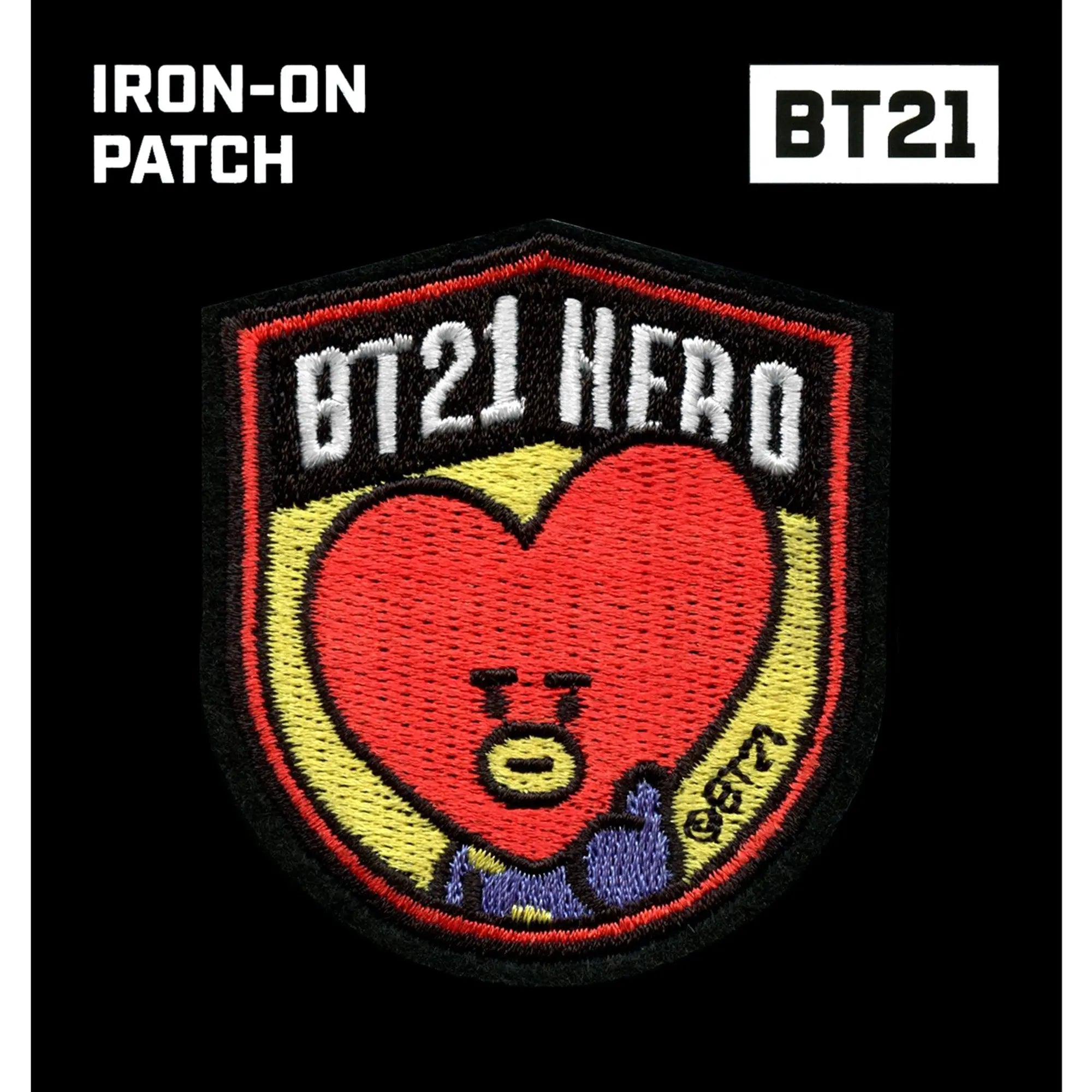 BT21 Hero Tata Patch BTS V Embroidered Iron On