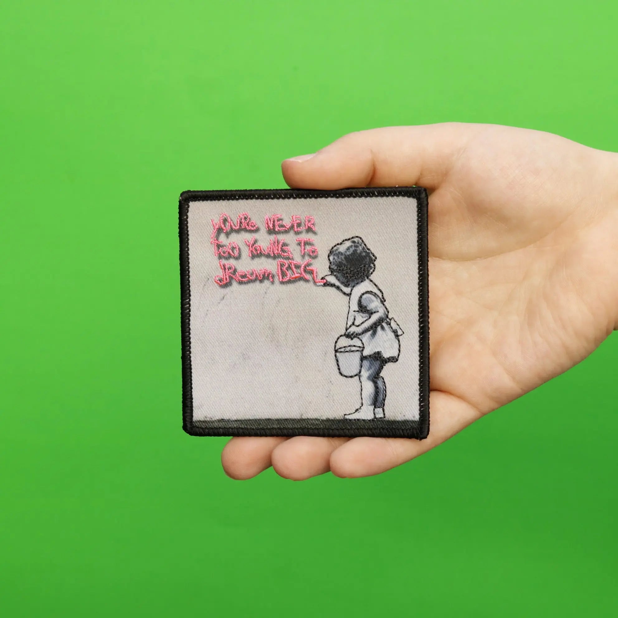 Banksy Dream Big Embroidered Iron On PhotoPatch