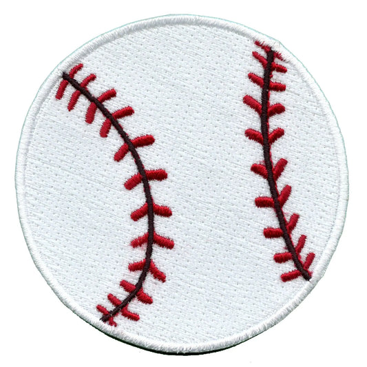 Baseball Emoji Embroidered Iron On Patch