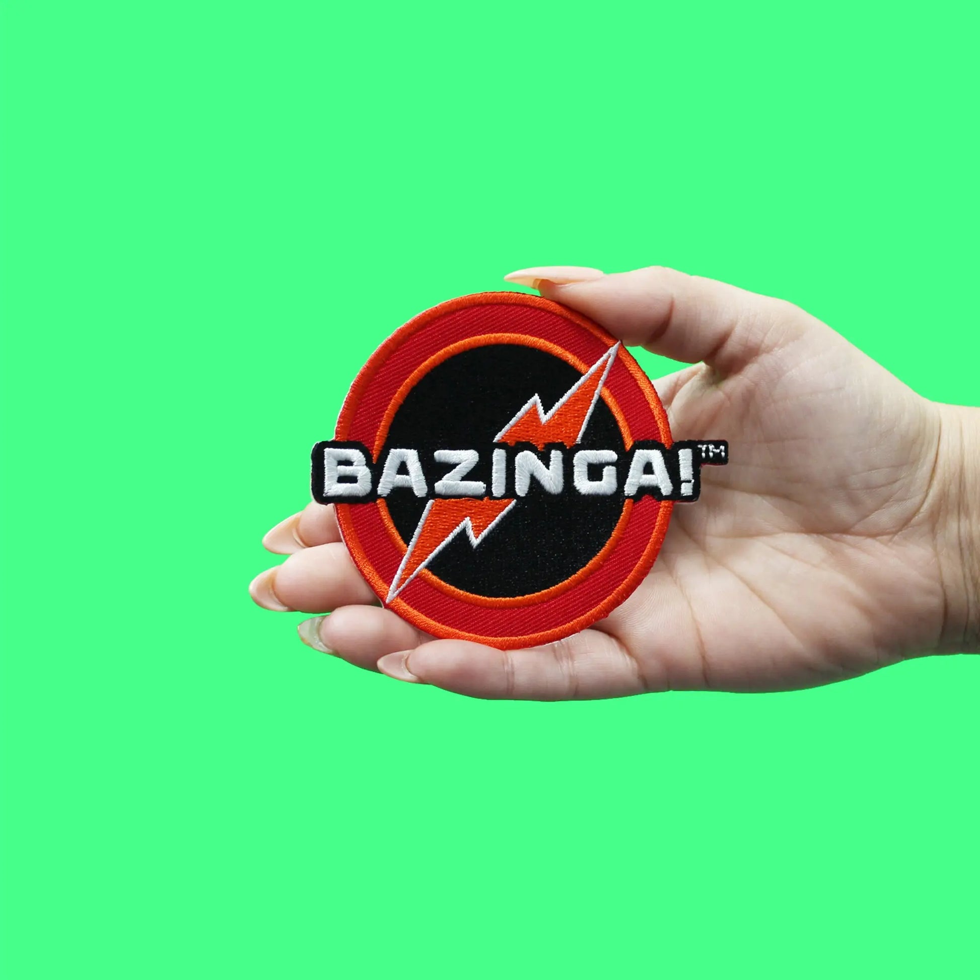 The Big Bang Theory "Bazinga" Embroidered Iron On Patch