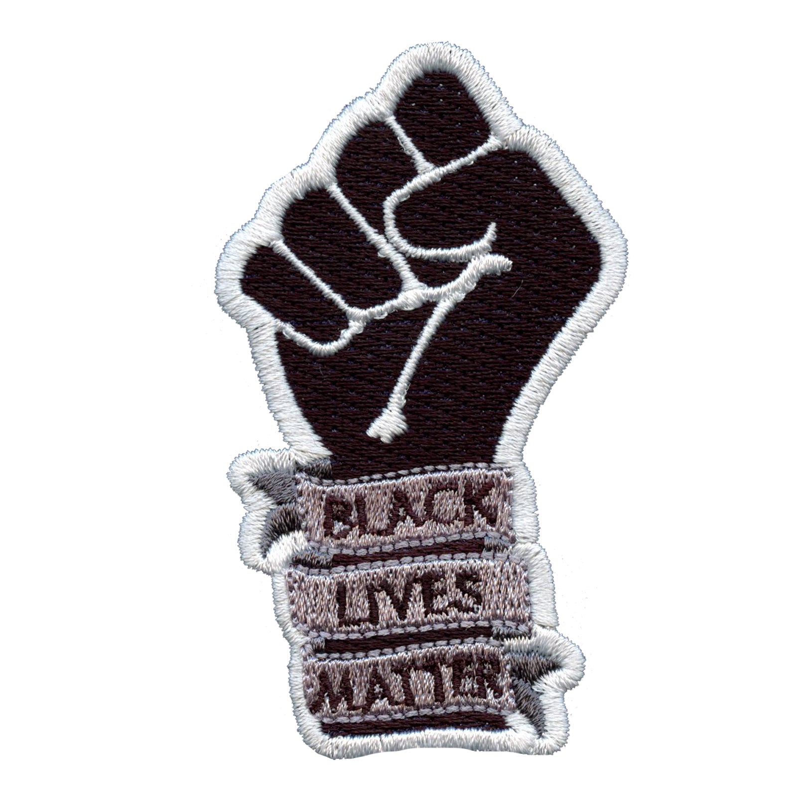 Black Lives Matter Movement Fist Embroidered Iron On Patch
