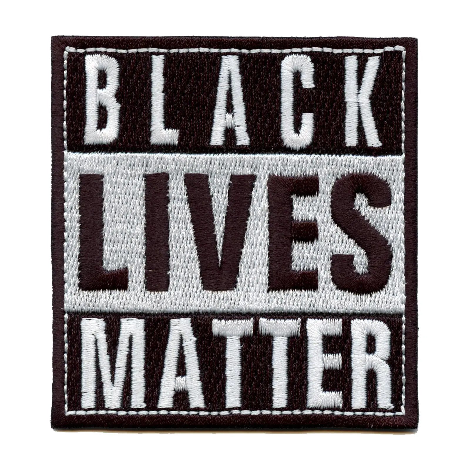 Black Lives Matter Box Logo Embroidered Iron On Patch