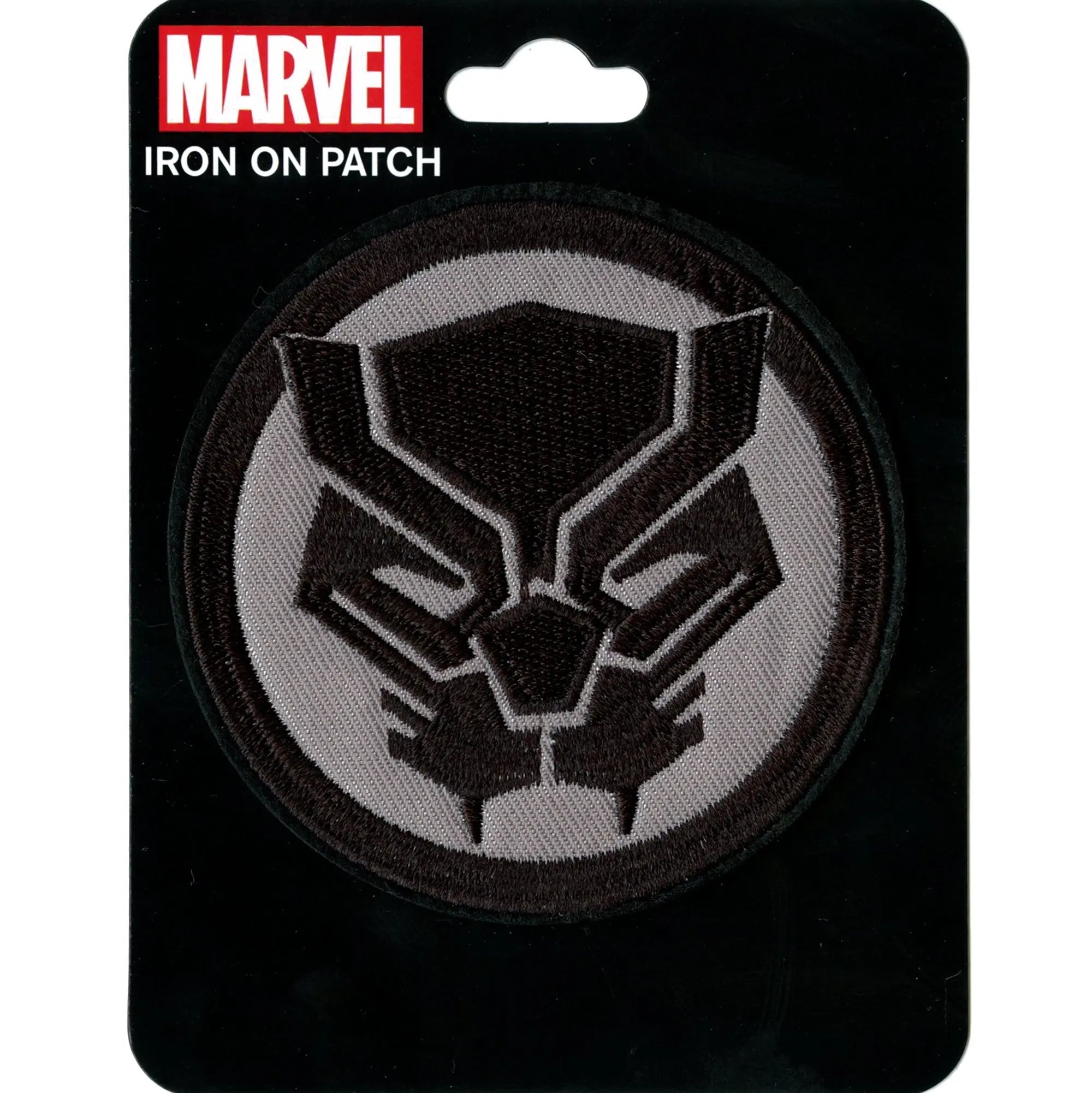 Marvel Black Panther Patch Mask Logo Embroidered Iron On