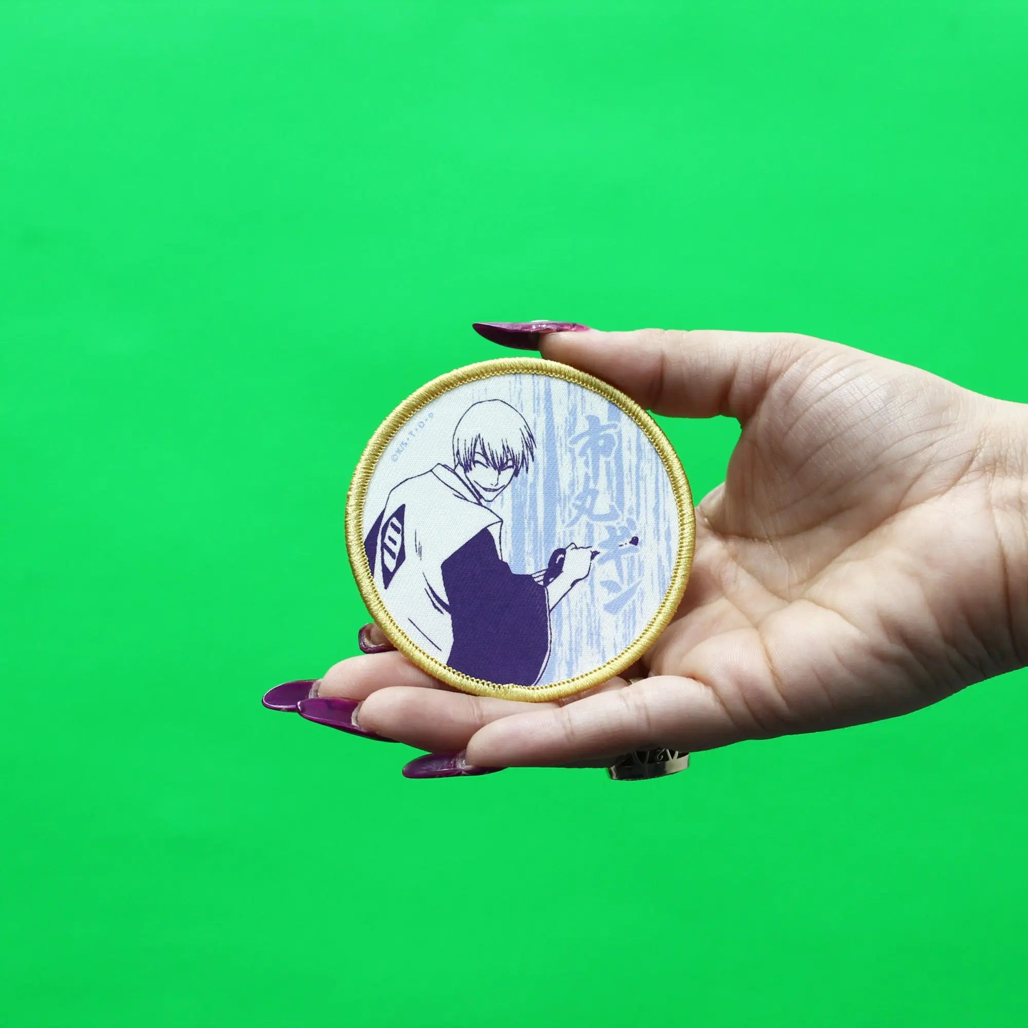 Bleach Gin Ichimaru Patch Round 3rd Captain Embroidered Iron On