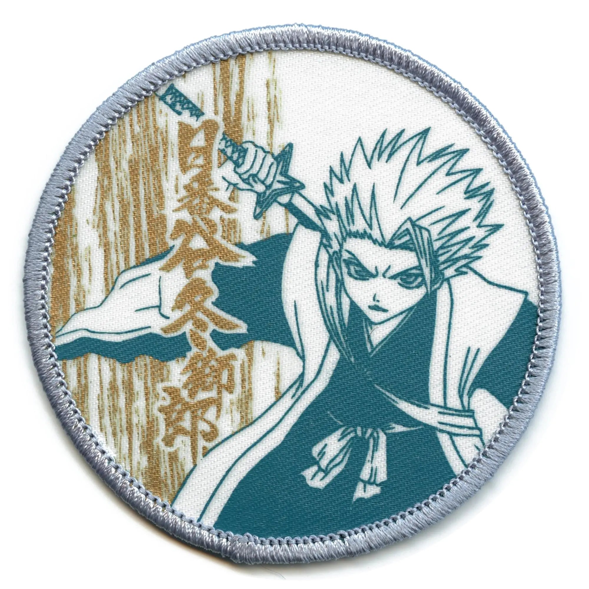 Bleach Hitsugaya with Sword Patch Anime Round Embroidered Sew On