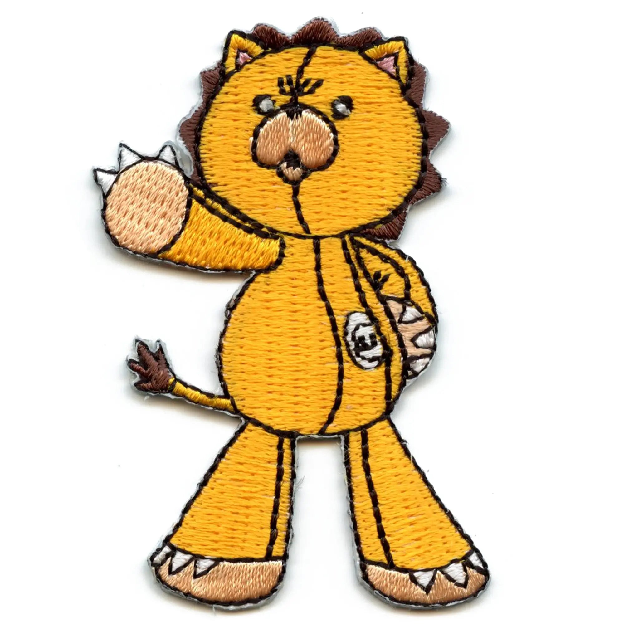 Bleach Kon Waving Patch Anime Stuffed Lion Embroidered Iron On