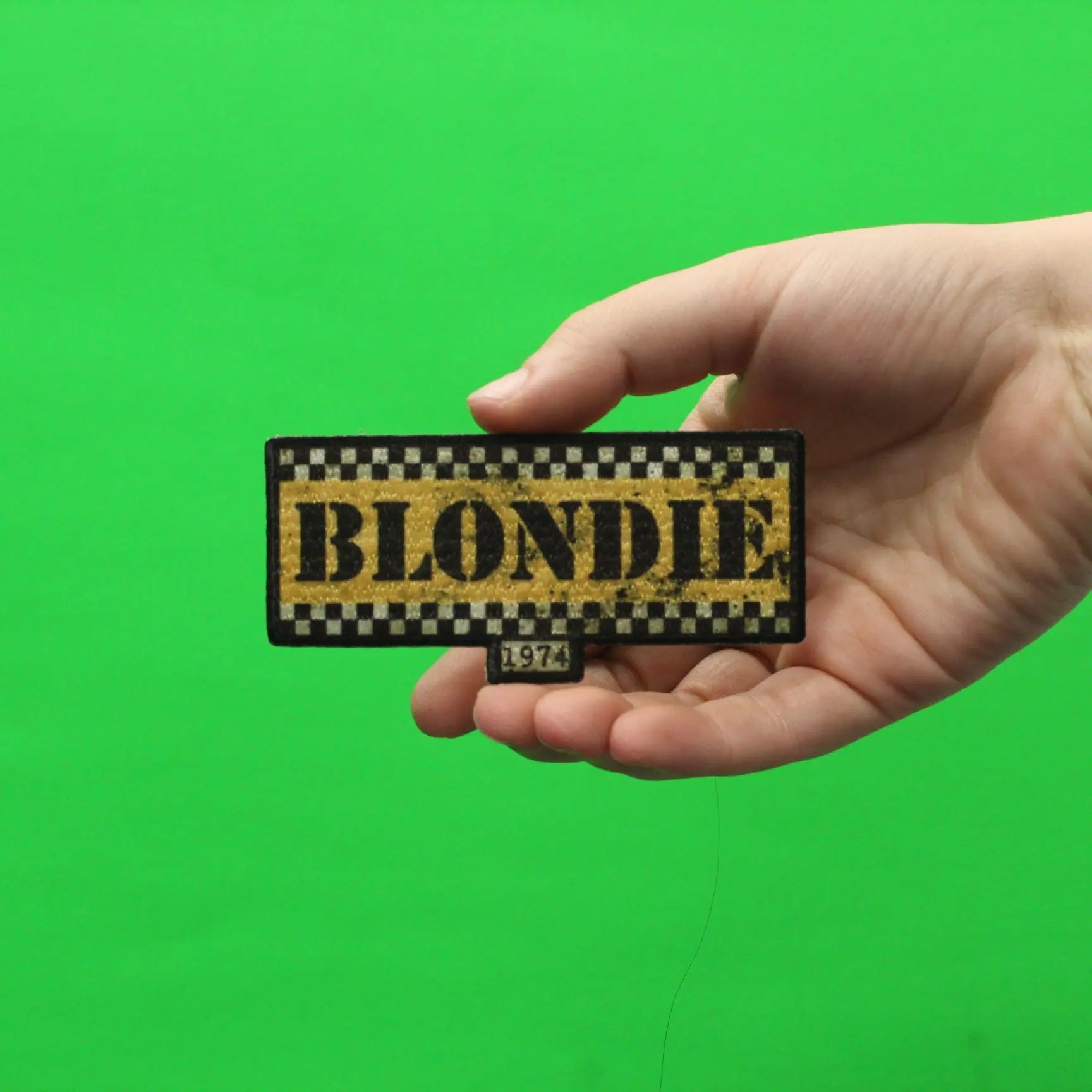 Blondie 1974 Taxi Box Logo Embroidered Iron On Patch