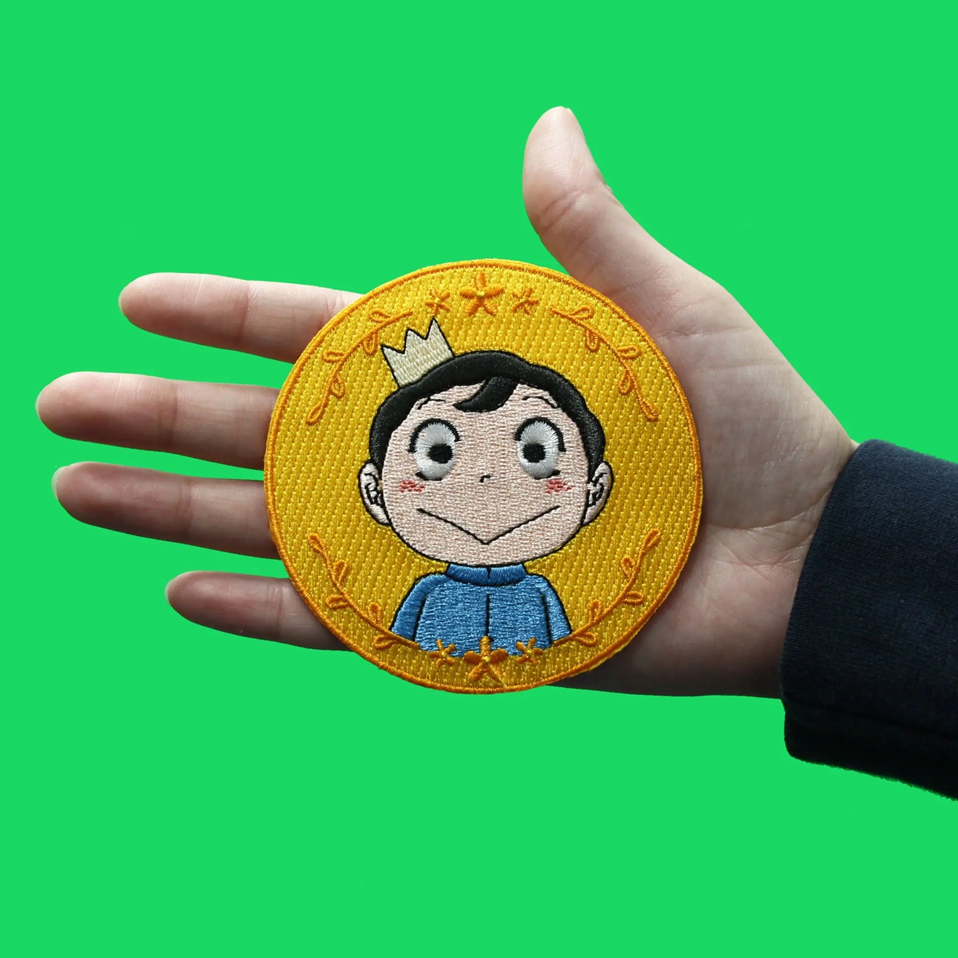 Ranking Of Kings Bojji Patch Face Portrait Smile Embroidered Iron On