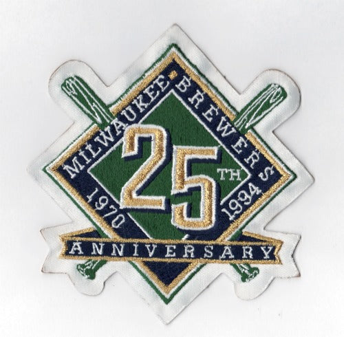 1994 Milwaukee Brewers 25th Anniversary Jersey Patch