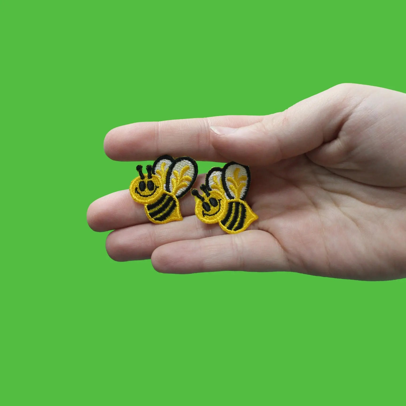 Bumble Bee Combo Small Embroidered Iron On Patches