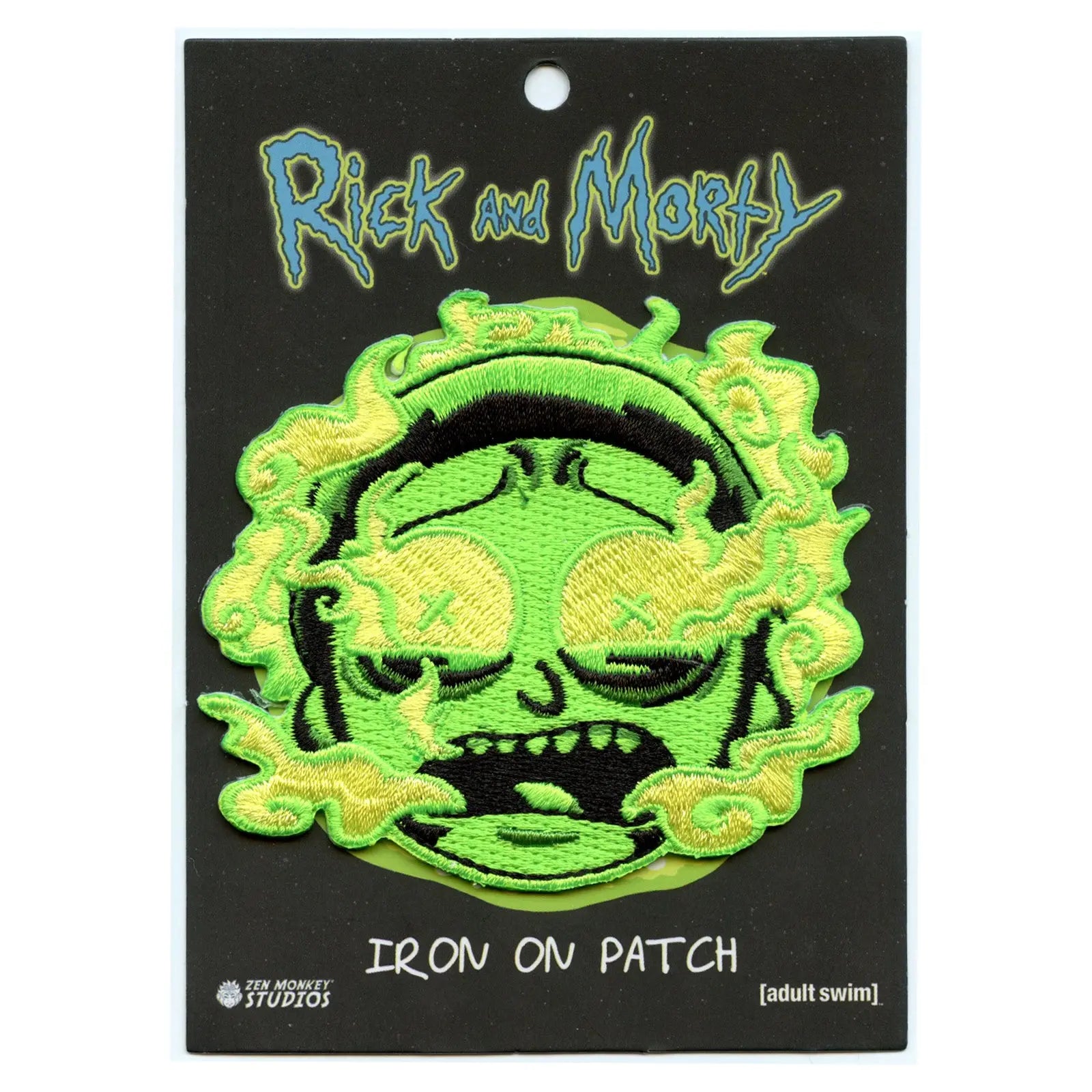 Rick and Morty Burnt Out Morty Embroidered Iron On Patch