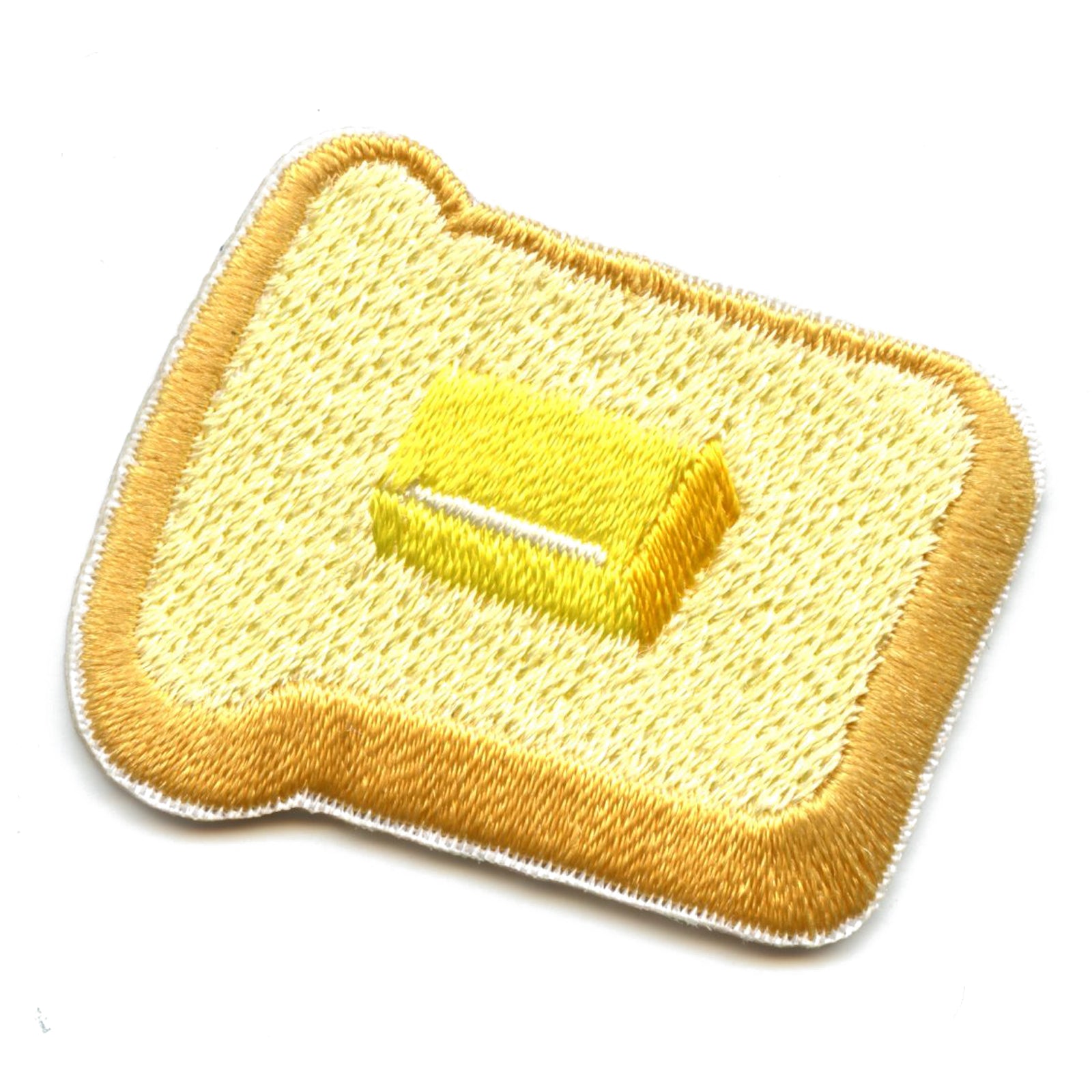 Small Bread And Butter Embroidered Iron On Patch