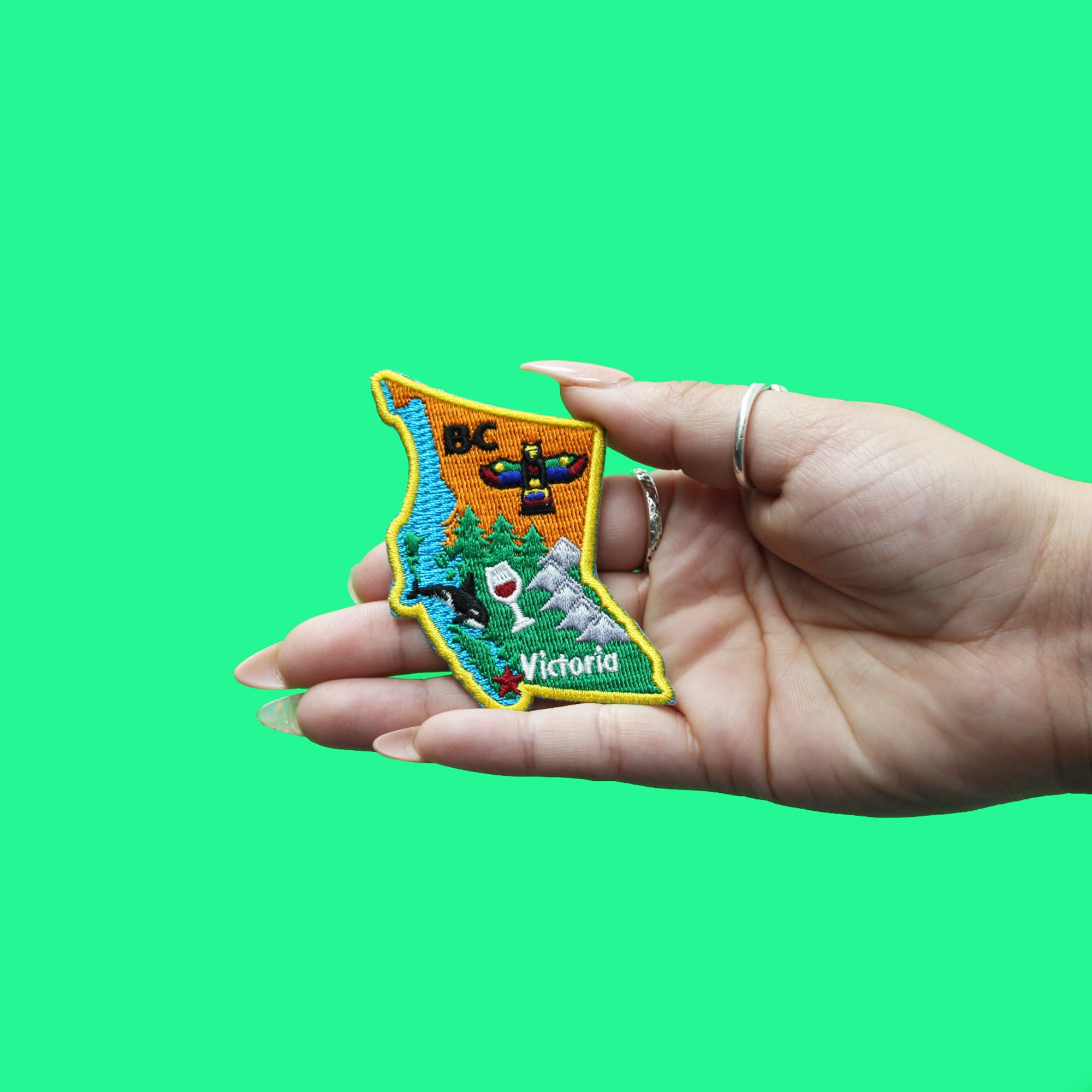 British Columbia Patch Canada Province Embroidered Iron On