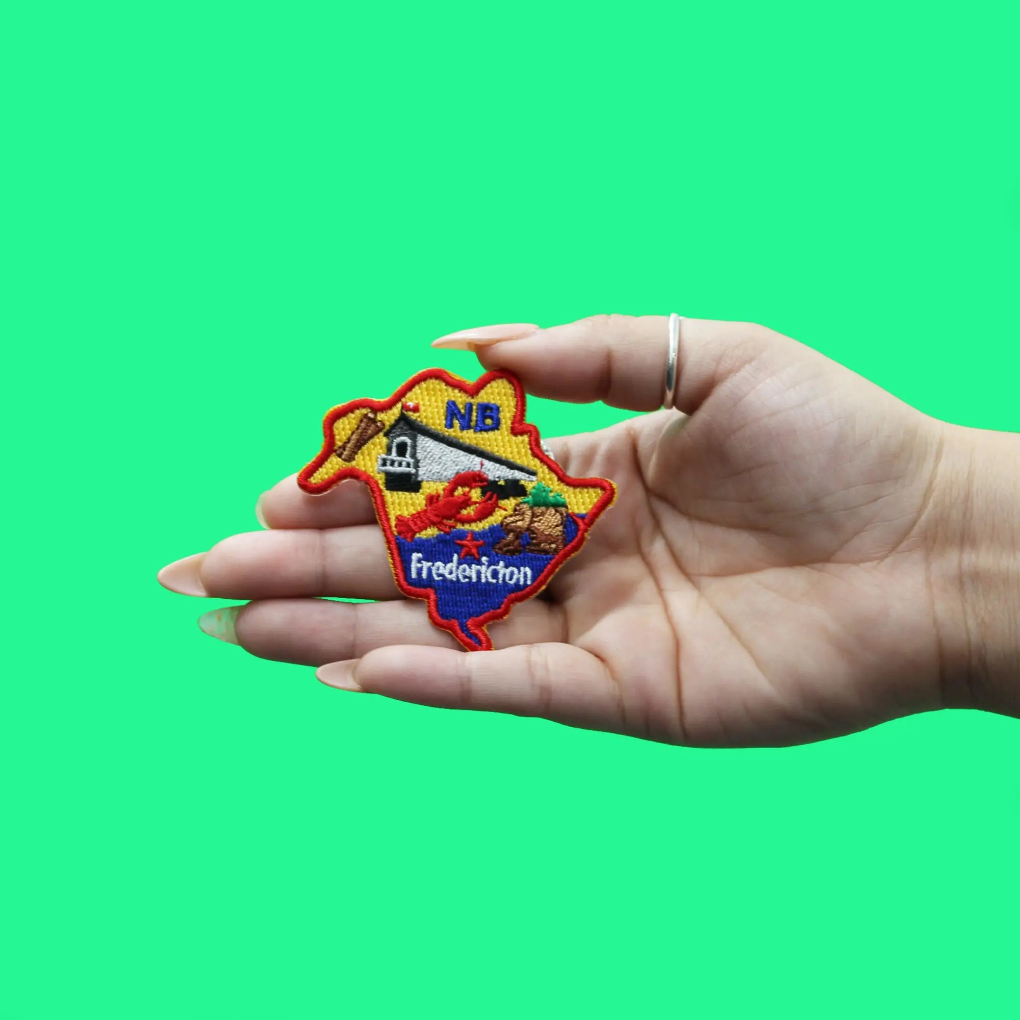 New Brunswick Patch Canada Province Embroidered Iron On