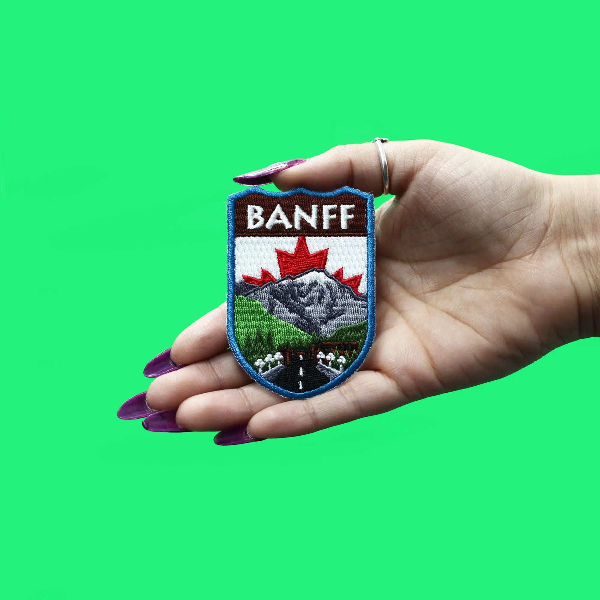 Canada Shield Patch Banff Embroidered Iron On