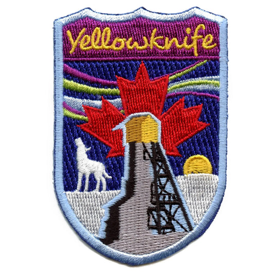Canada Shield Patch Yellowknife Embroidered Iron On