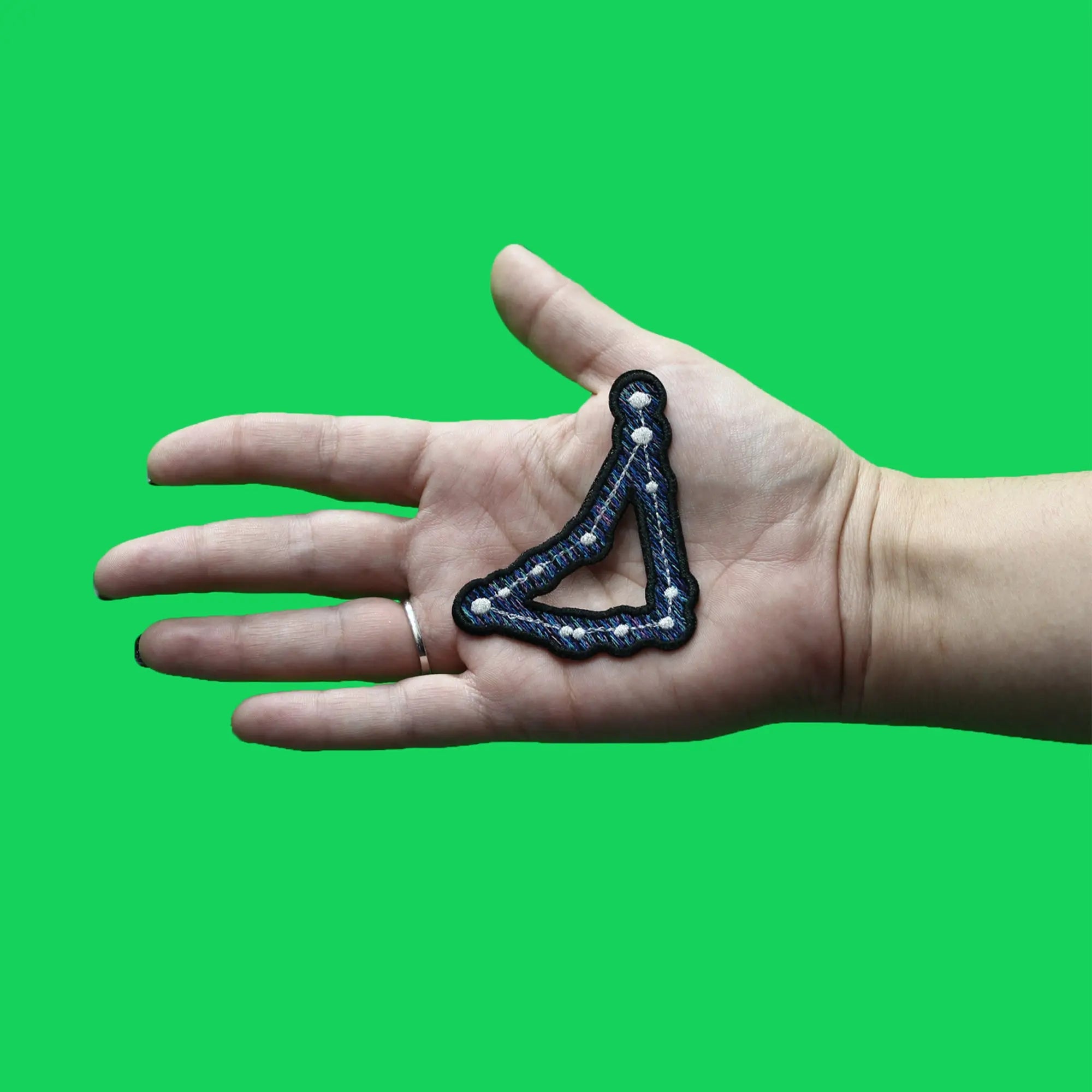 Capricorn Zodiac Constellation Patch Horned Goat Horoscope Embroidered Iron On