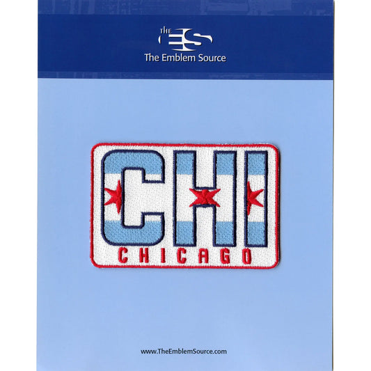 Chicago Bulls 'CHI' Town Patch City Flag Embroidered