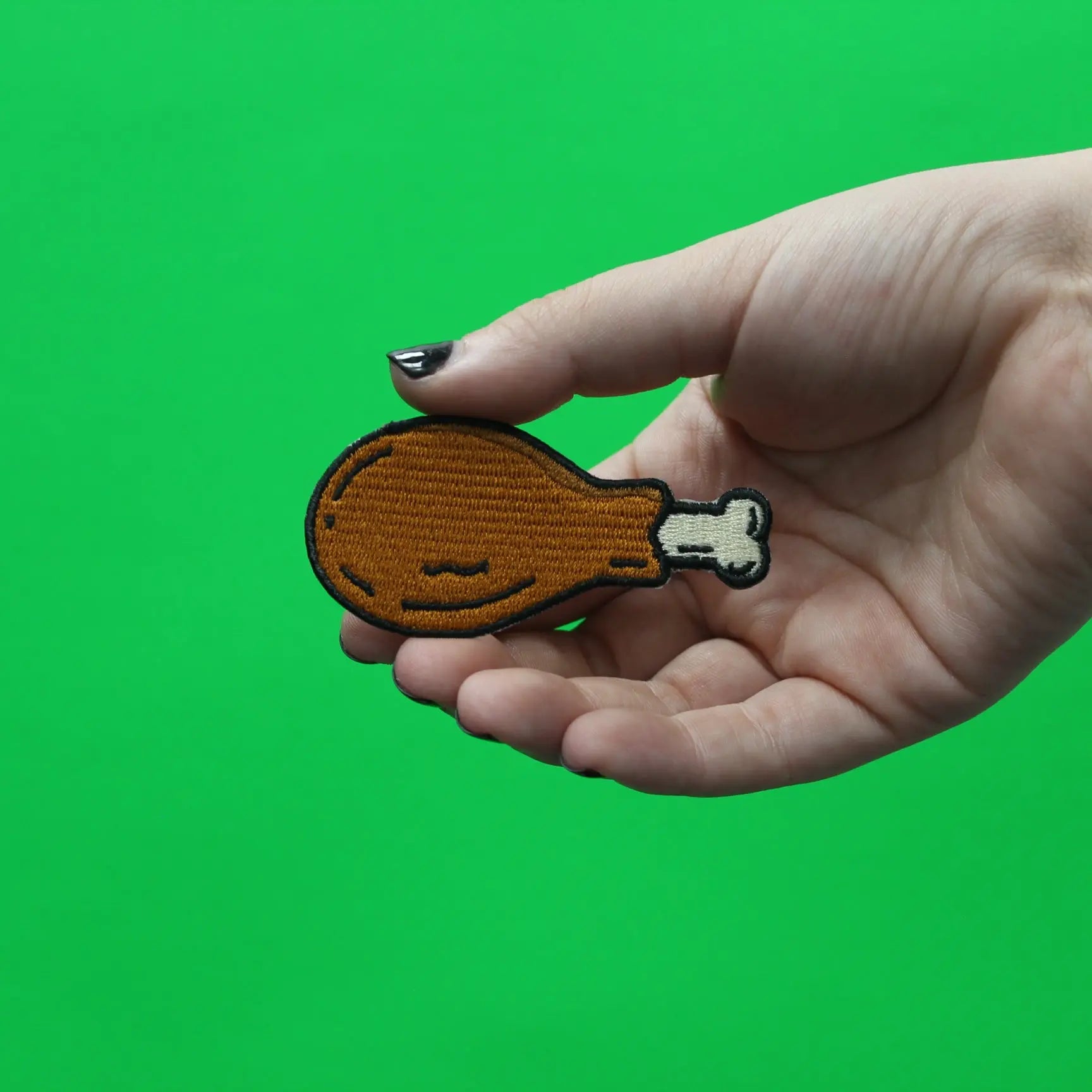 Chicken Wing Food Emoji Embroidered Iron On Patch