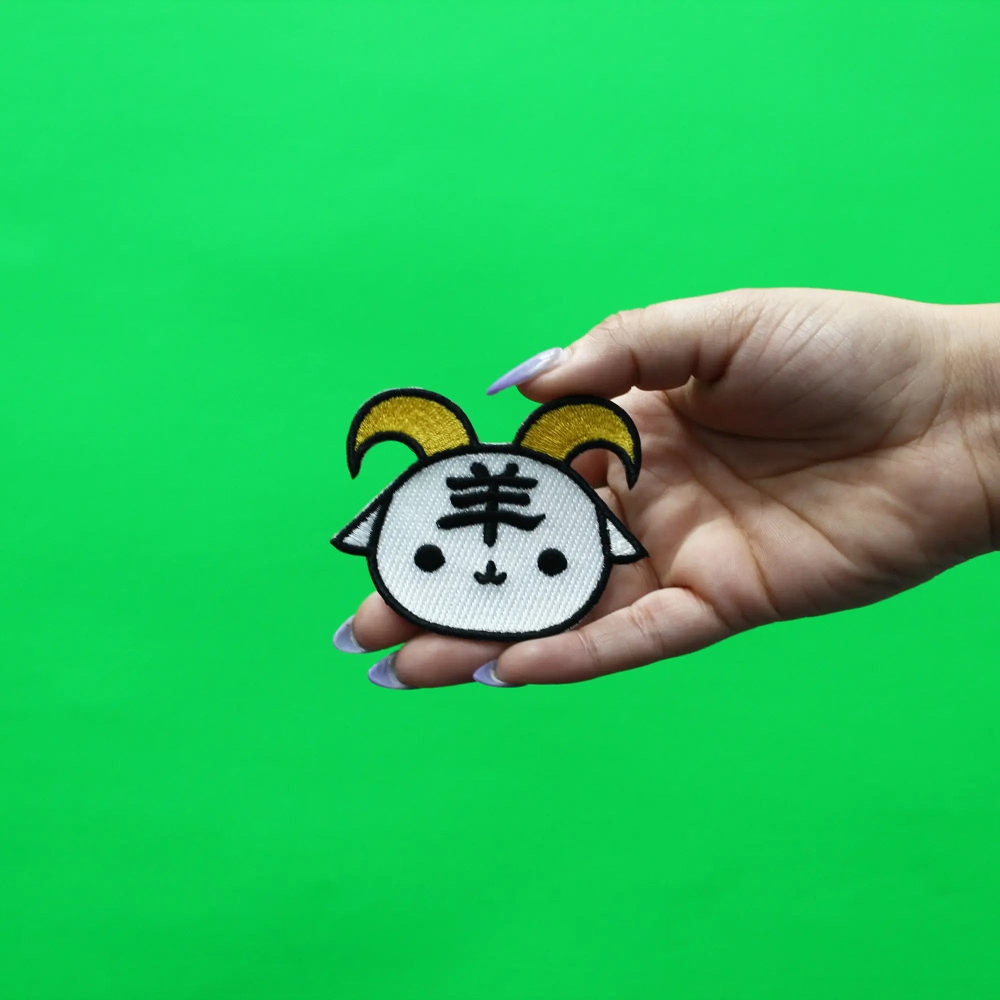 Chinese Zodiac Patch Goat Embroidered Iron On