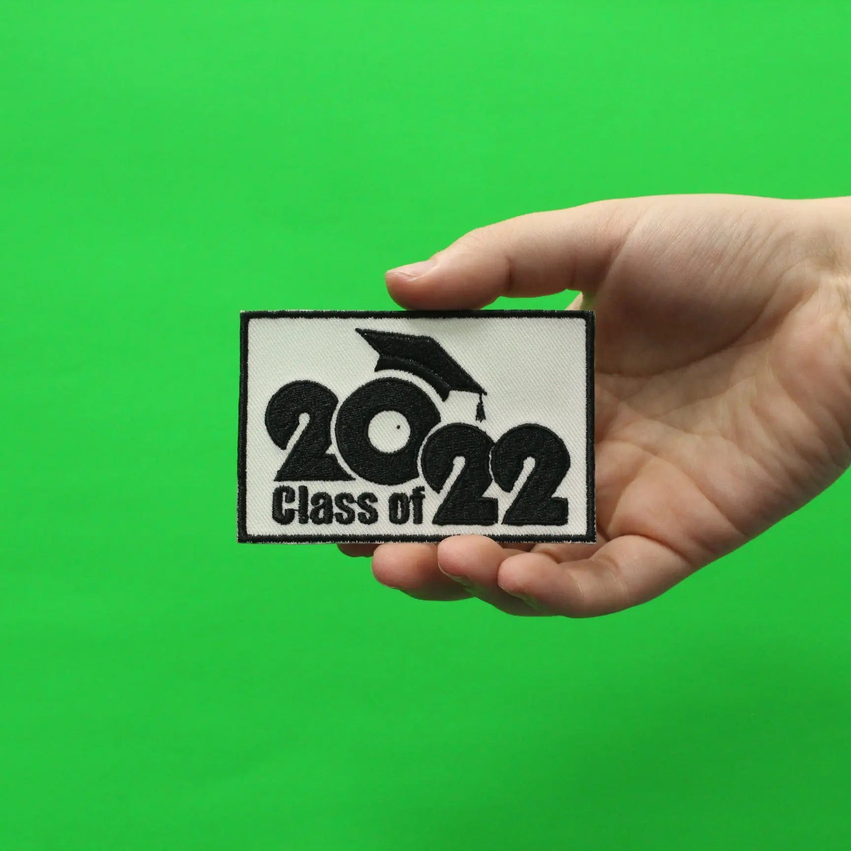 Class Of 2022 Script with Graduation Cap Embroidered Iron On Patch