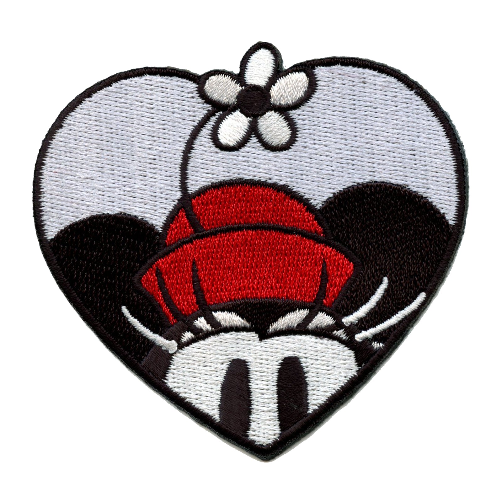 Official Minnie Mouse Classic In Heart Embroidered Iron On Patch
