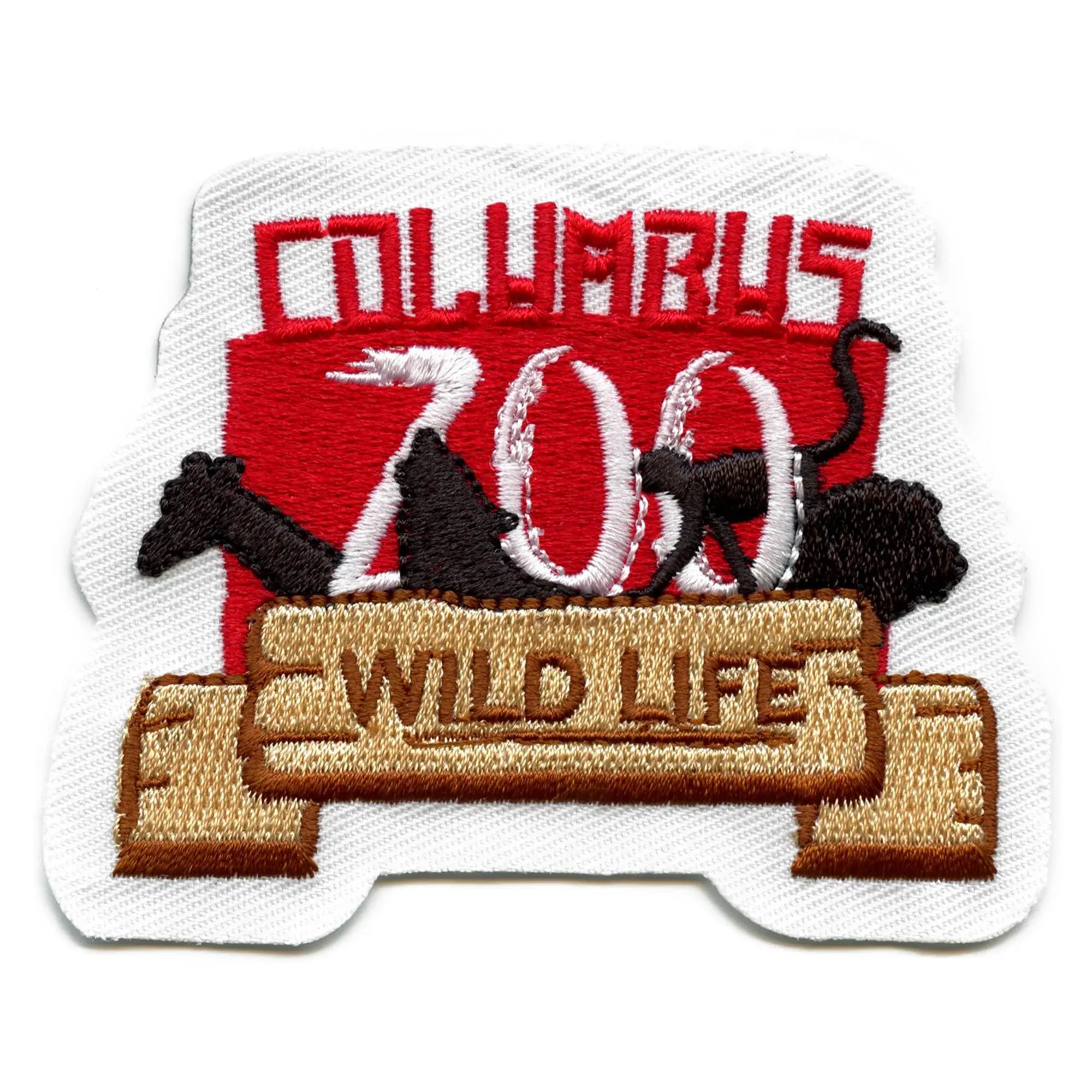 Columbus Zoo Wild Life Patch Attraction Souvenir Embroidered Iron On