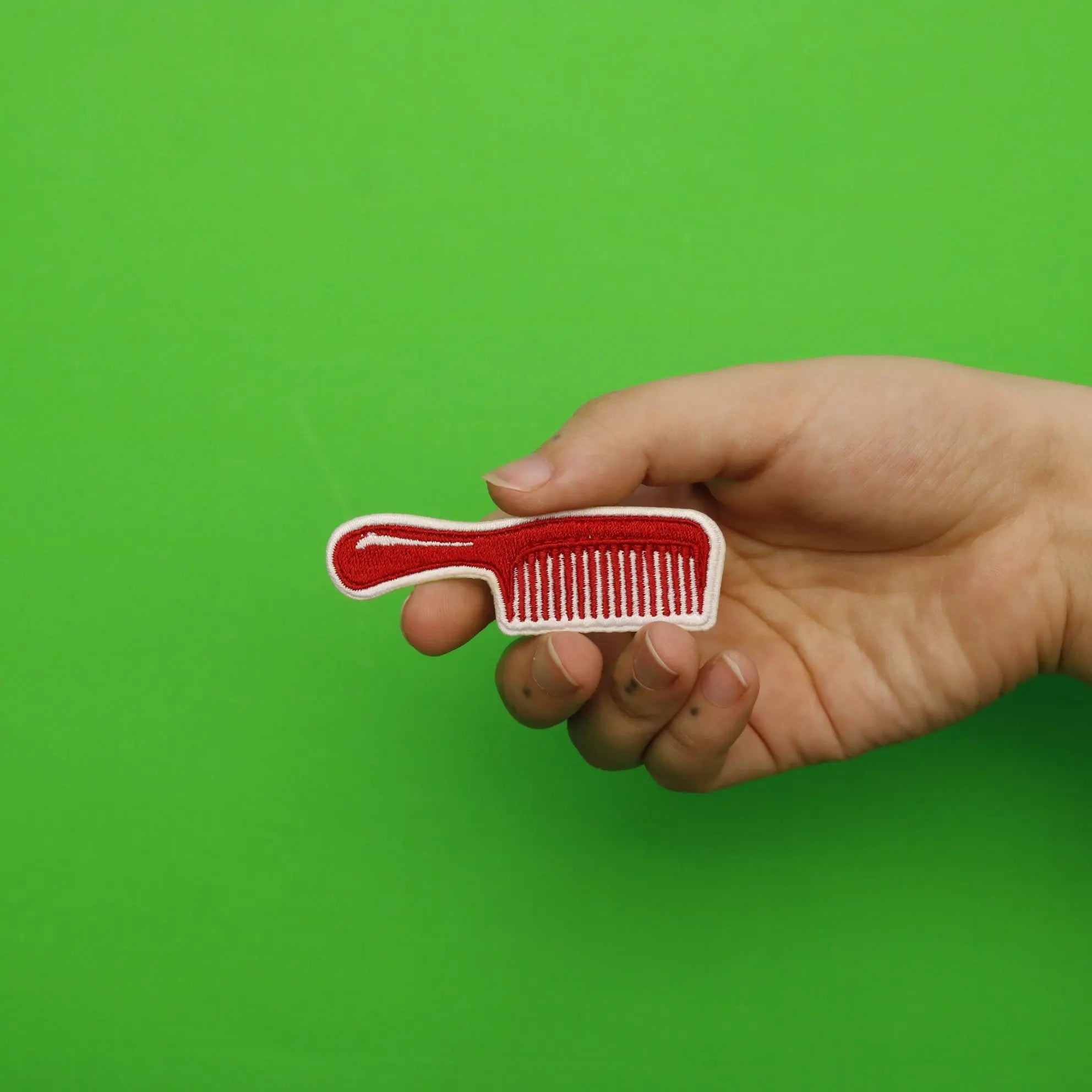 Comb Embroidered Iron On Patch