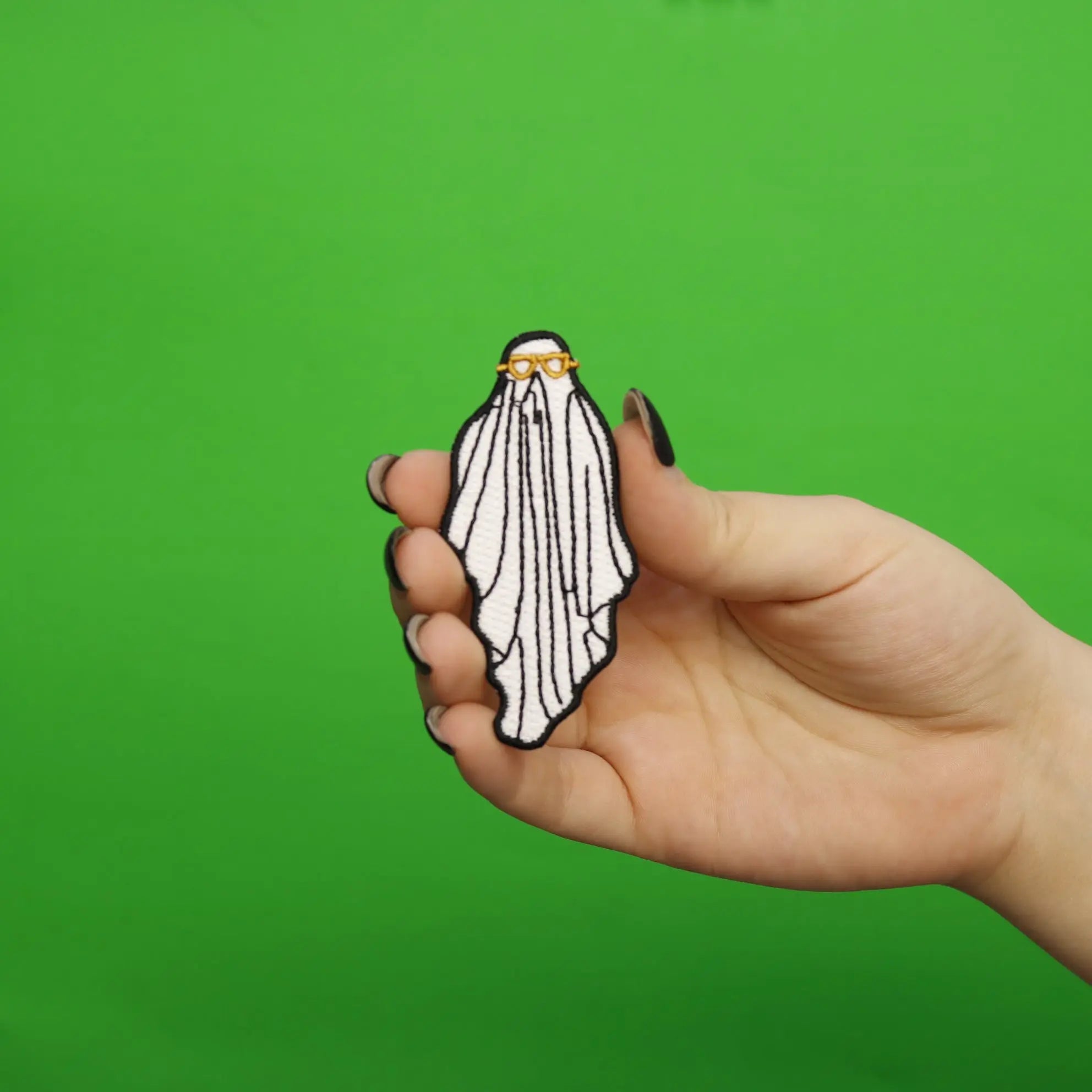 Cool Ghost Challenge Trend Embroidered Iron On Patch