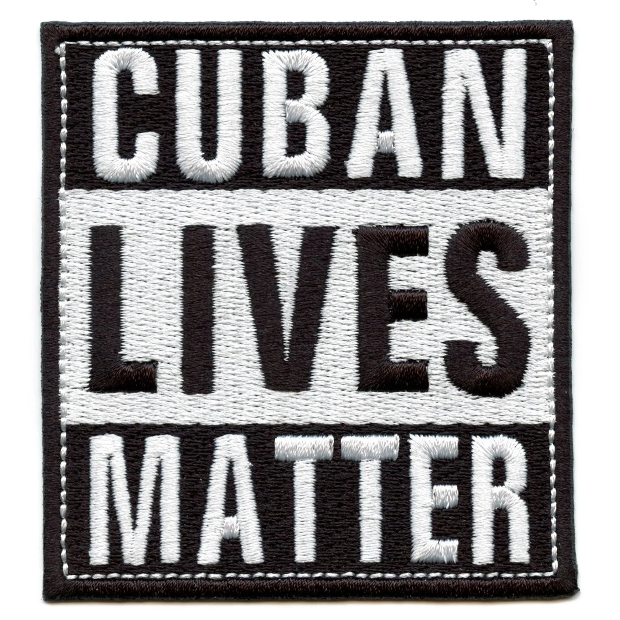 Cuban Lives Matter Patch Social Movement Embroidered Iron On