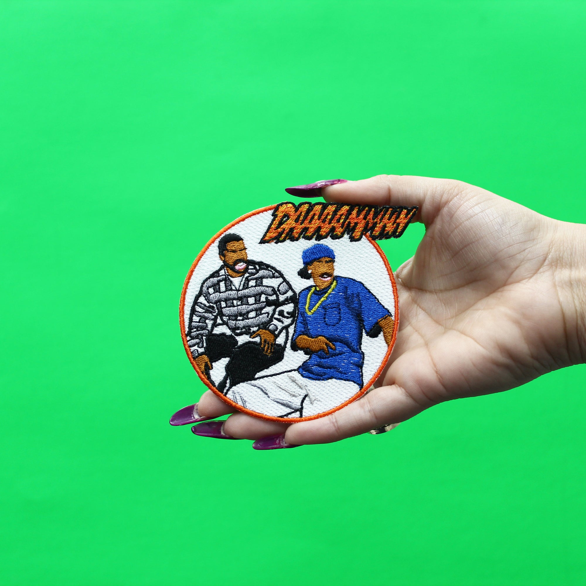 DAAAMMNN Meme Patch Embroidered Iron On
