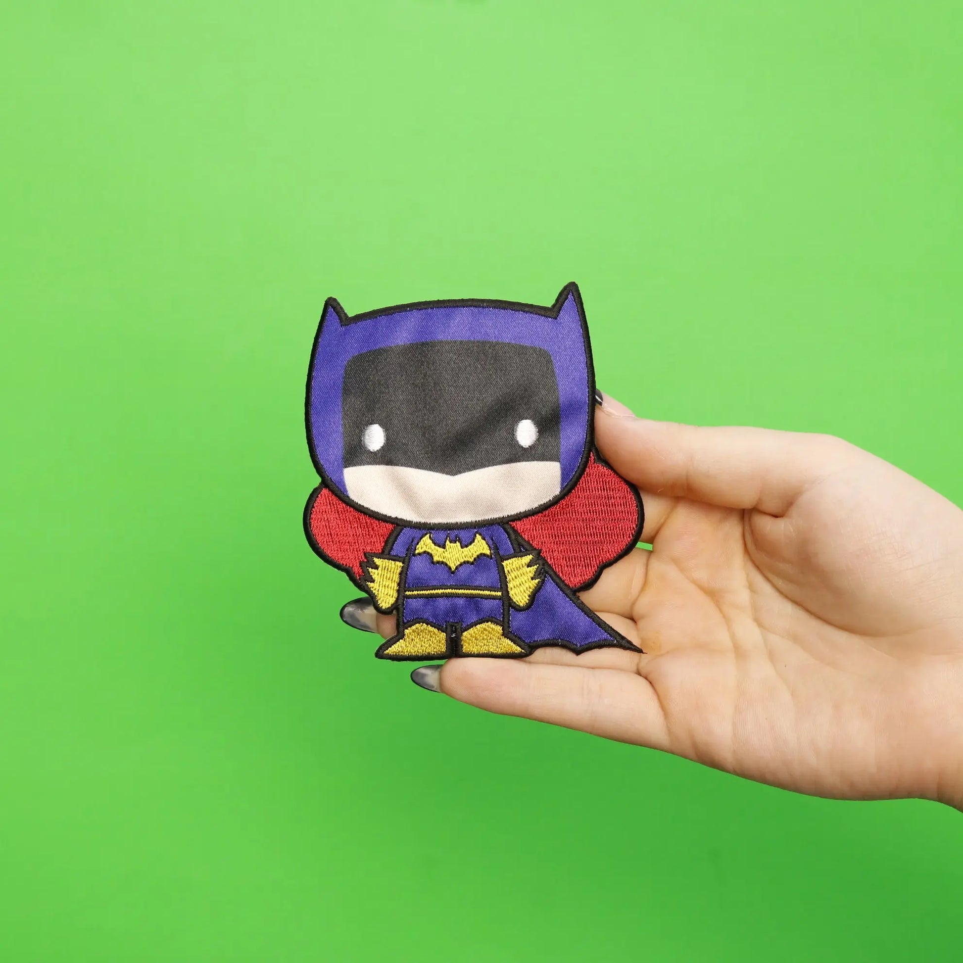 DC Comics Blue Batgirl Emoji Embroidered Iron on Applique Patch