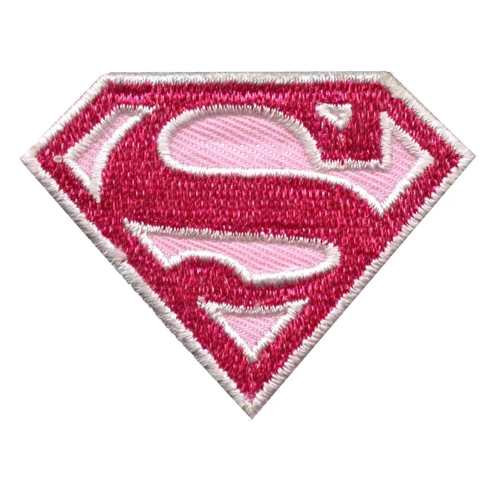 DC Comics Patch Supergirl Pink Logo Embroidered Iron on - Small